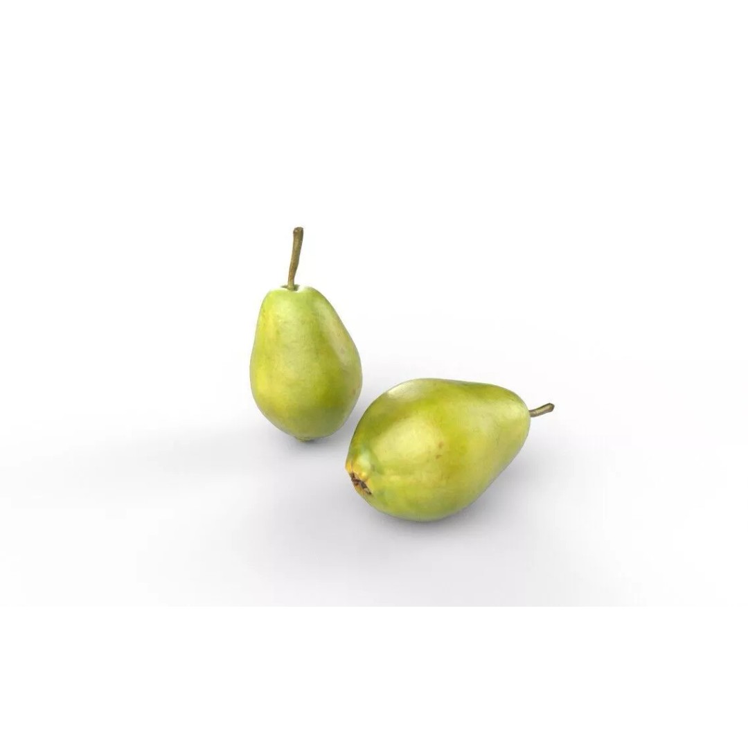 Pear 3D Model – Low Poly Fruit Asset, FBX, Game Ready - View 6