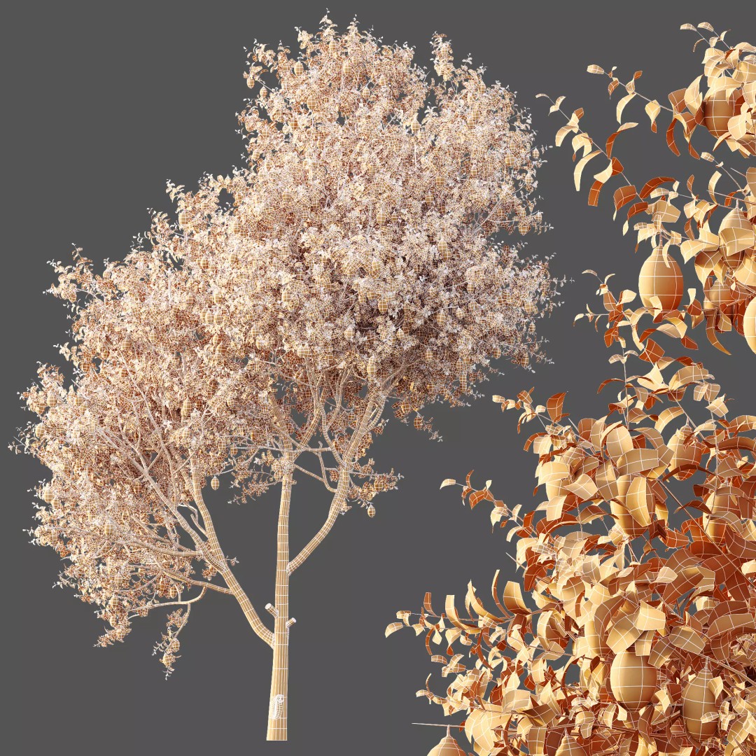 Citrus Meyer Lemon 3D Model – High Poly PBR Asset, FBX, OBJ, Blender
