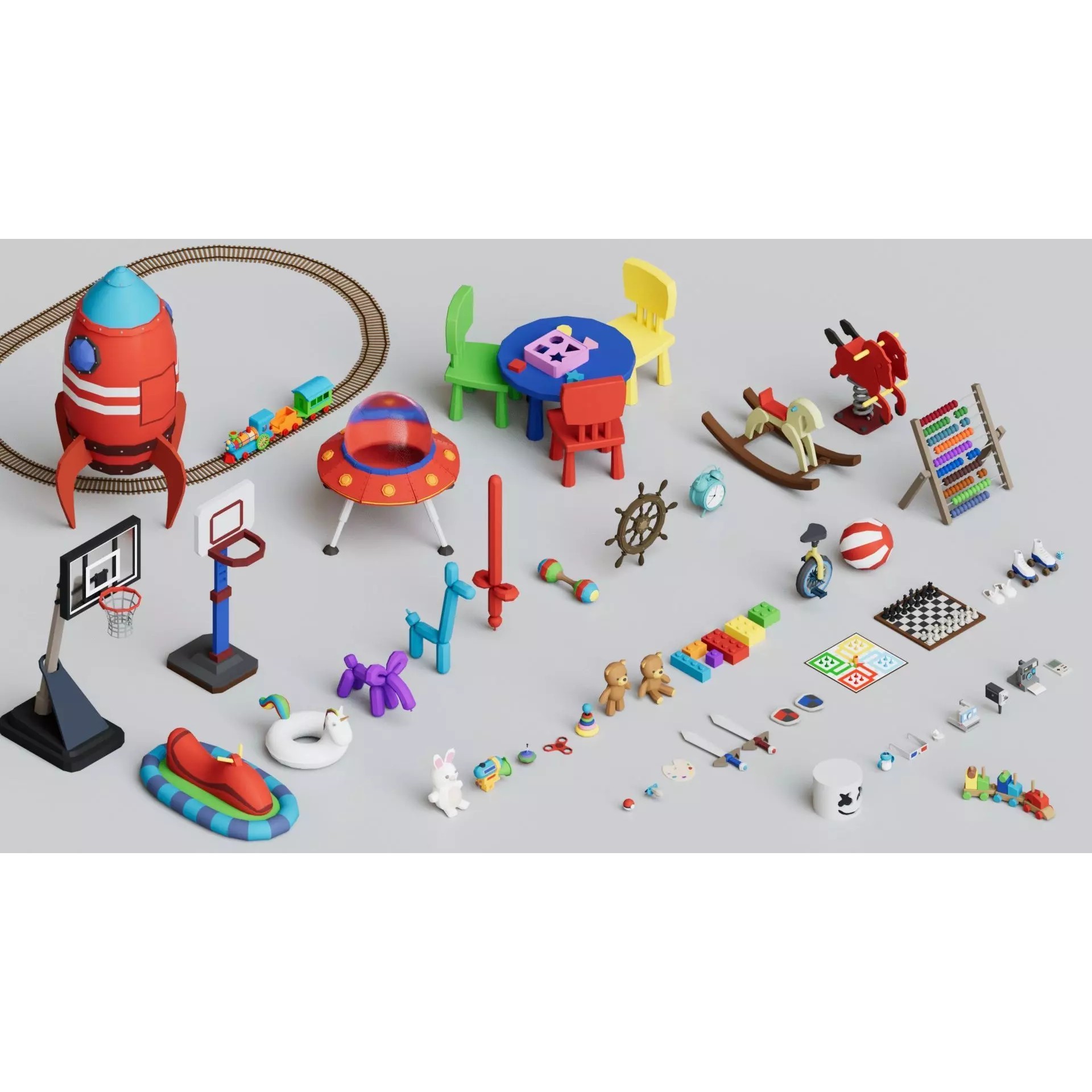Ultimate Mega Pack - Low-Poly Game-Ready 3D Model - View 14