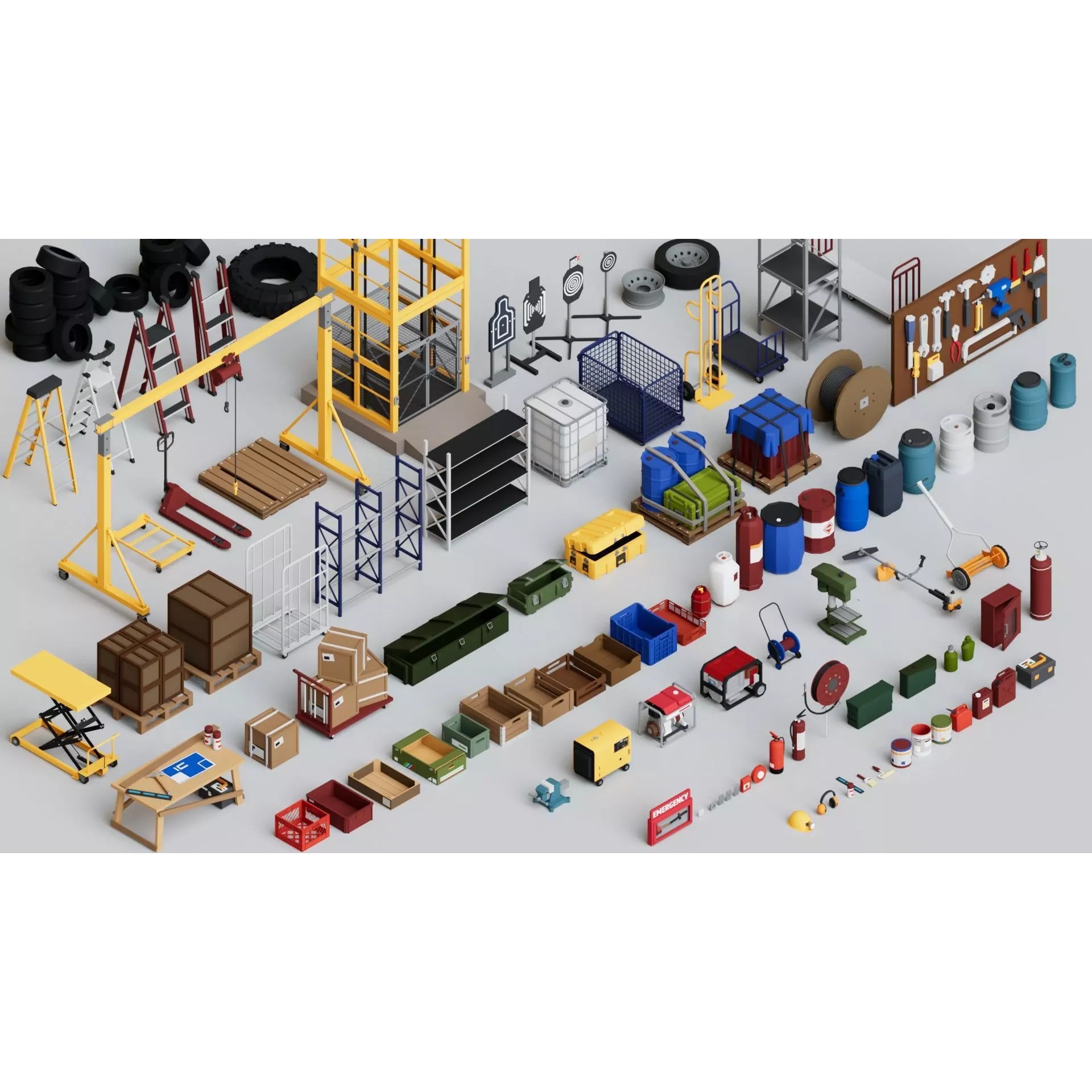 Ultimate Mega Pack - Low-Poly Game-Ready 3D Model - View 9