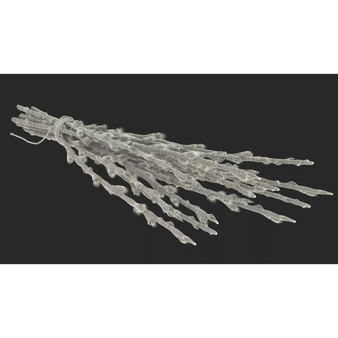 Sheaf of Willow Branches 3D Model – Realistic PBR Decorative Asset - View 20