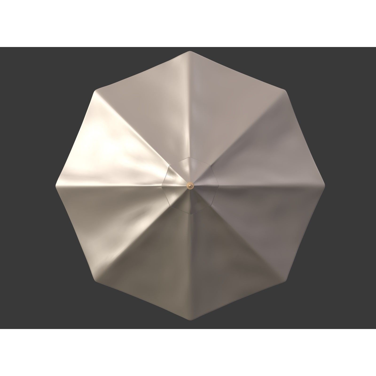 Umbrella Patio Parasol - Low-Poly Game-Ready 3D Model - View 10