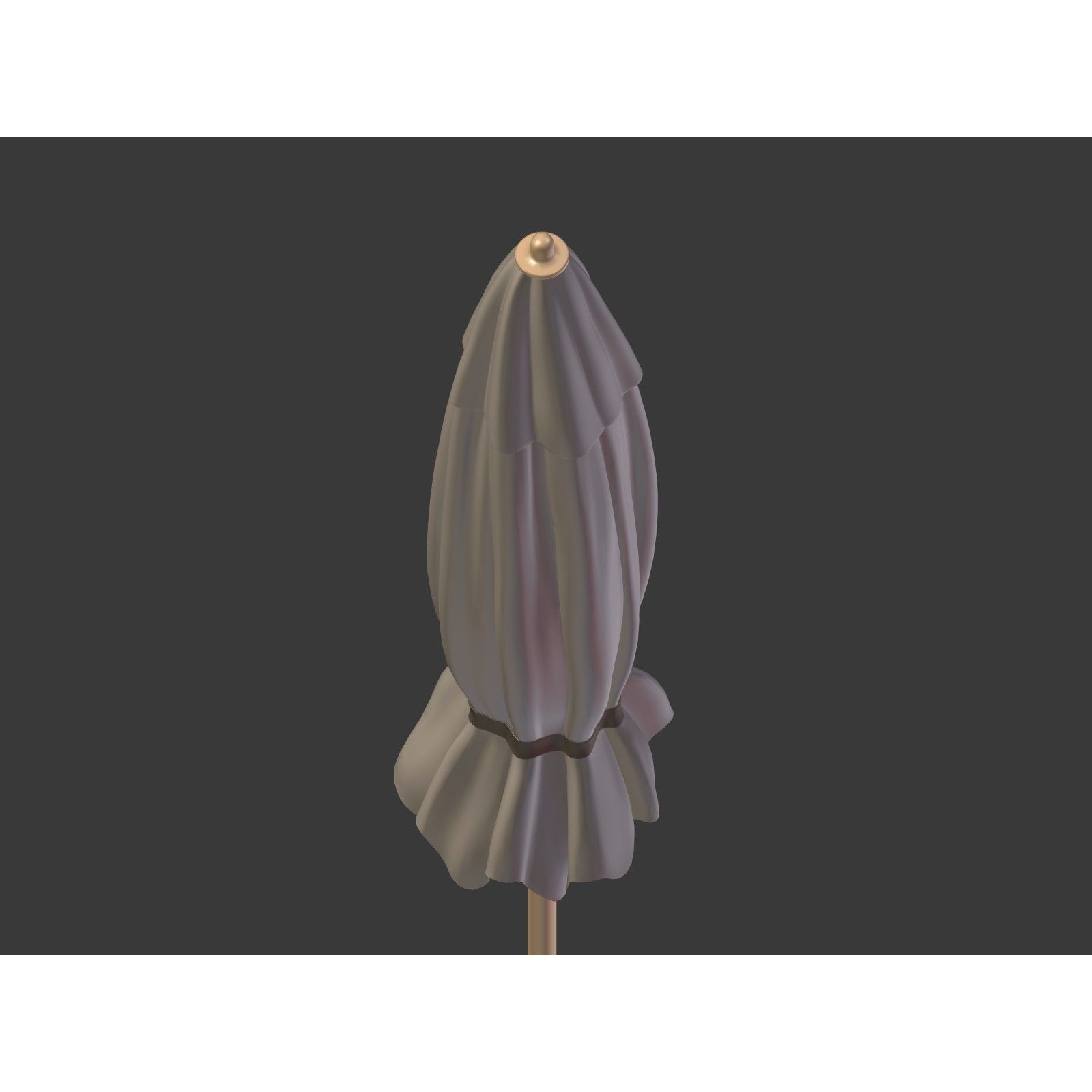 Umbrella Patio Parasol - Low-Poly Game-Ready 3D Model - View 16