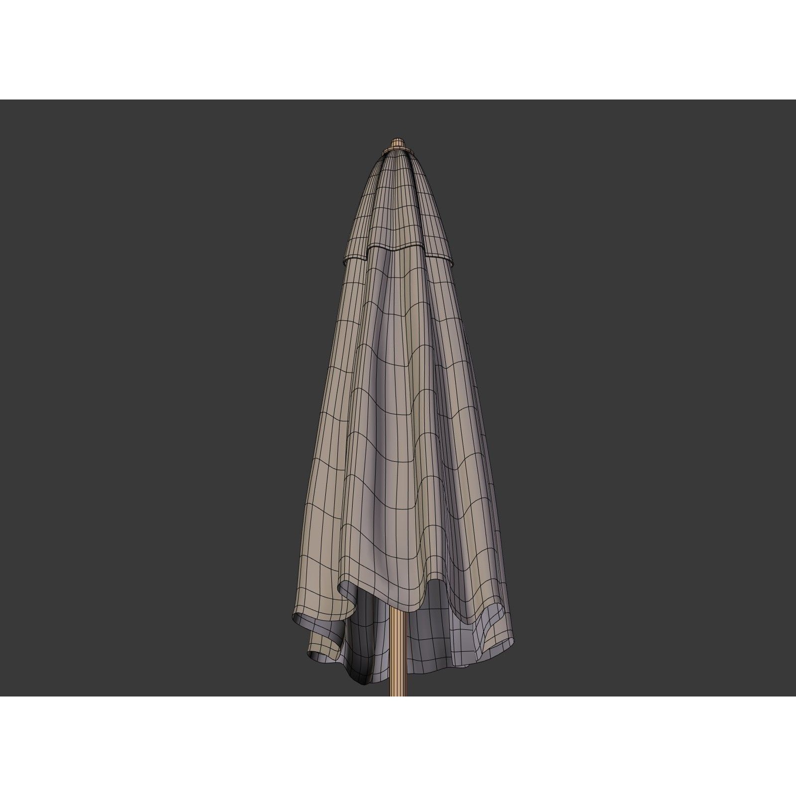 Umbrella Patio Parasol - Low-Poly Game-Ready 3D Model - View 21