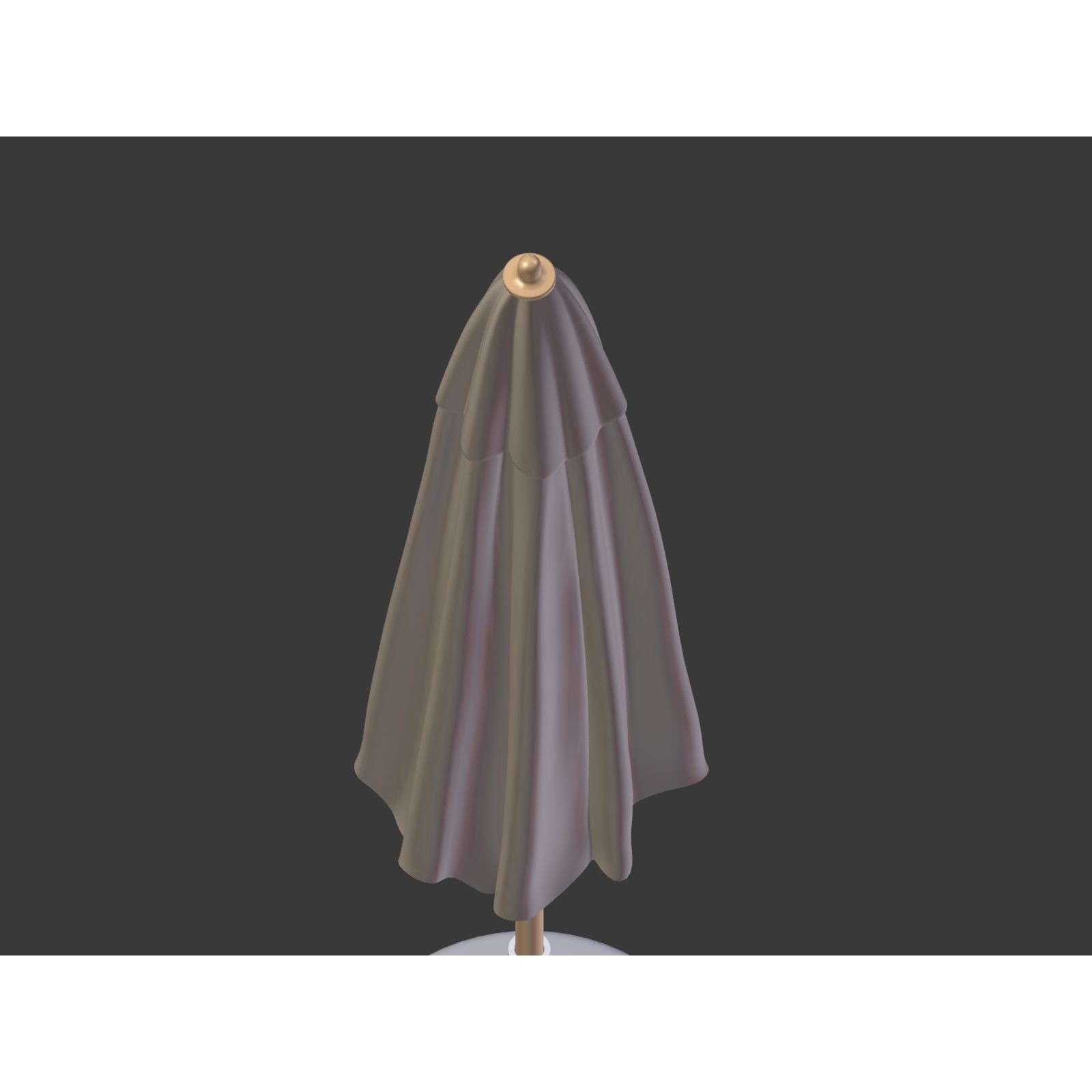 Umbrella Patio Parasol - Low-Poly Game-Ready 3D Model - View 22