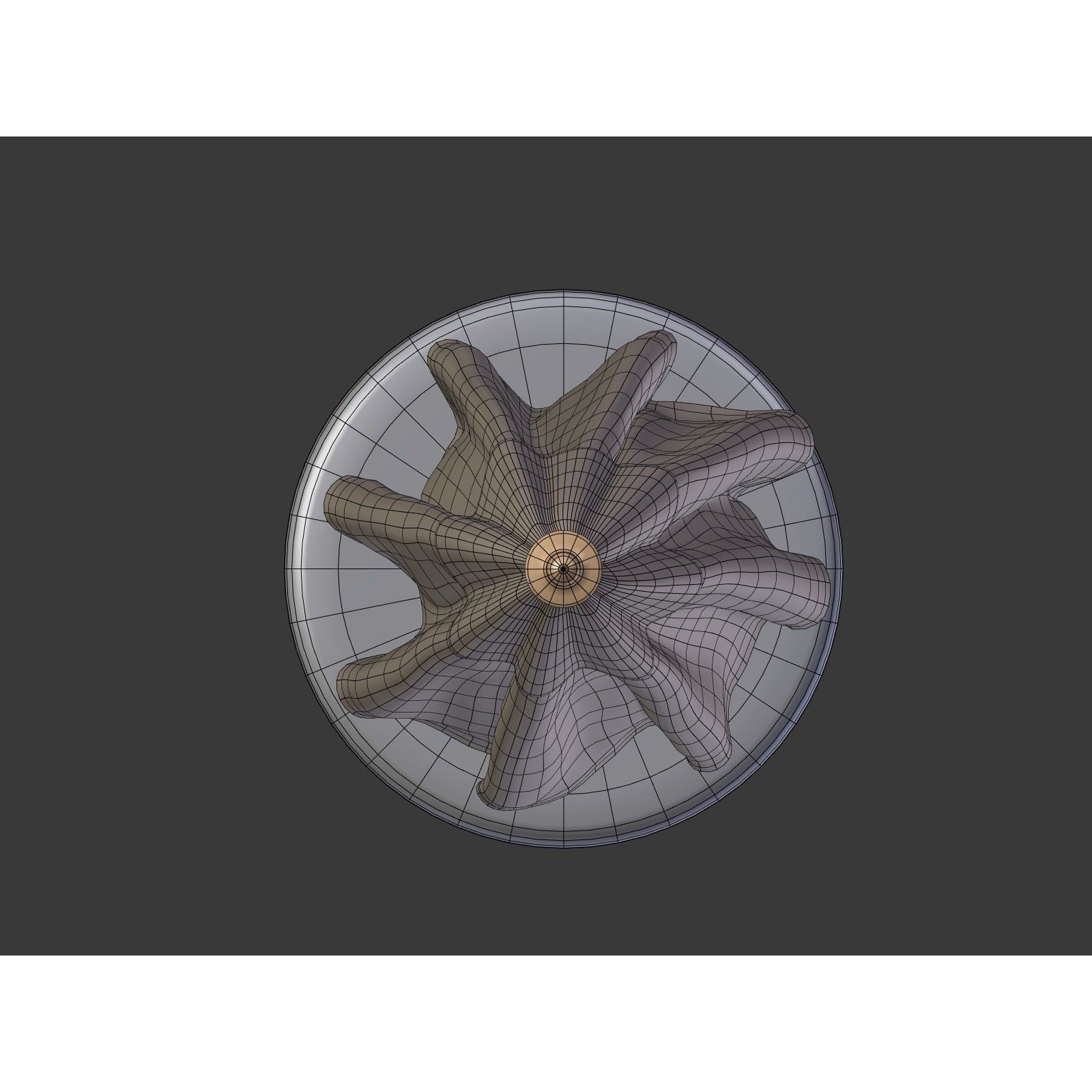 Umbrella Patio Parasol - Low-Poly Game-Ready 3D Model - View 25