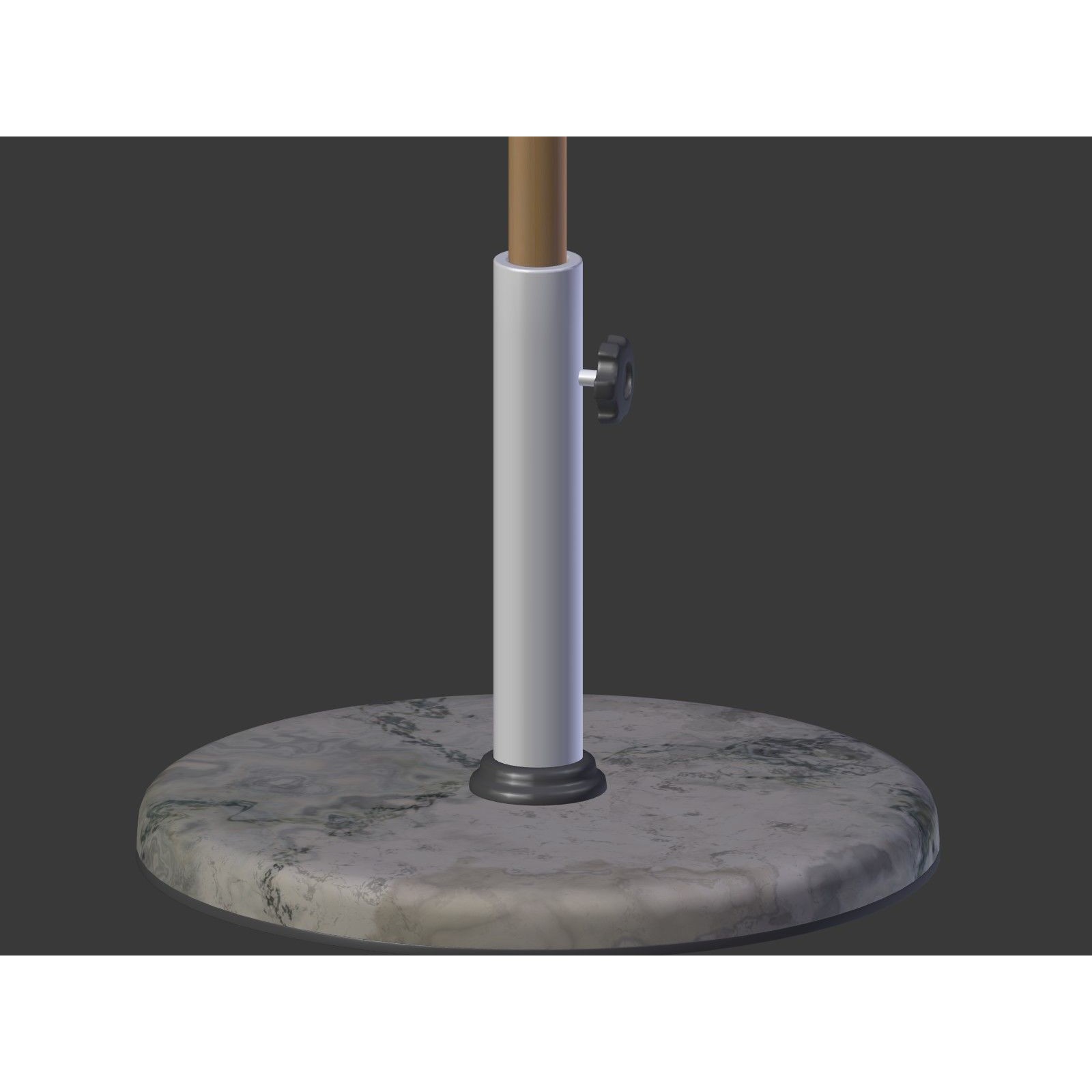 Umbrella Patio Parasol - Low-Poly Game-Ready 3D Model - View 26