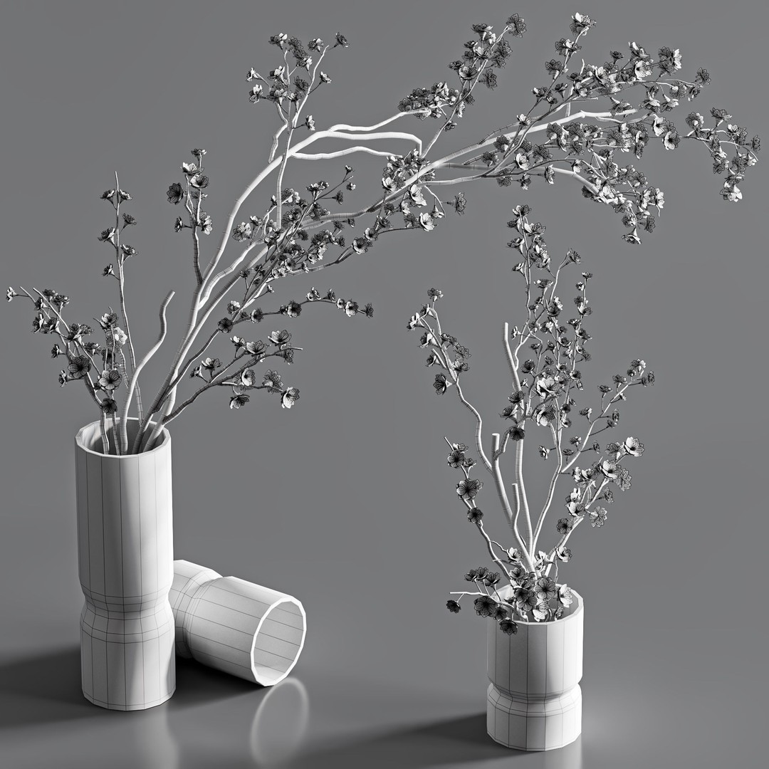 Bouquet 3D Model – High Poly Floral Asset, FBX and OBJ Formats