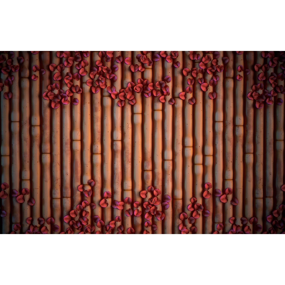 Bamboo 3D Model – Stylized Texture with PBR Maps, SBsar Format - View 9