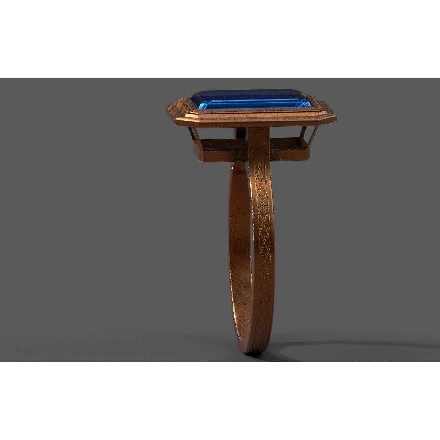 Generic Ring - Low-Poly Game-Ready 3D Model - View 5
