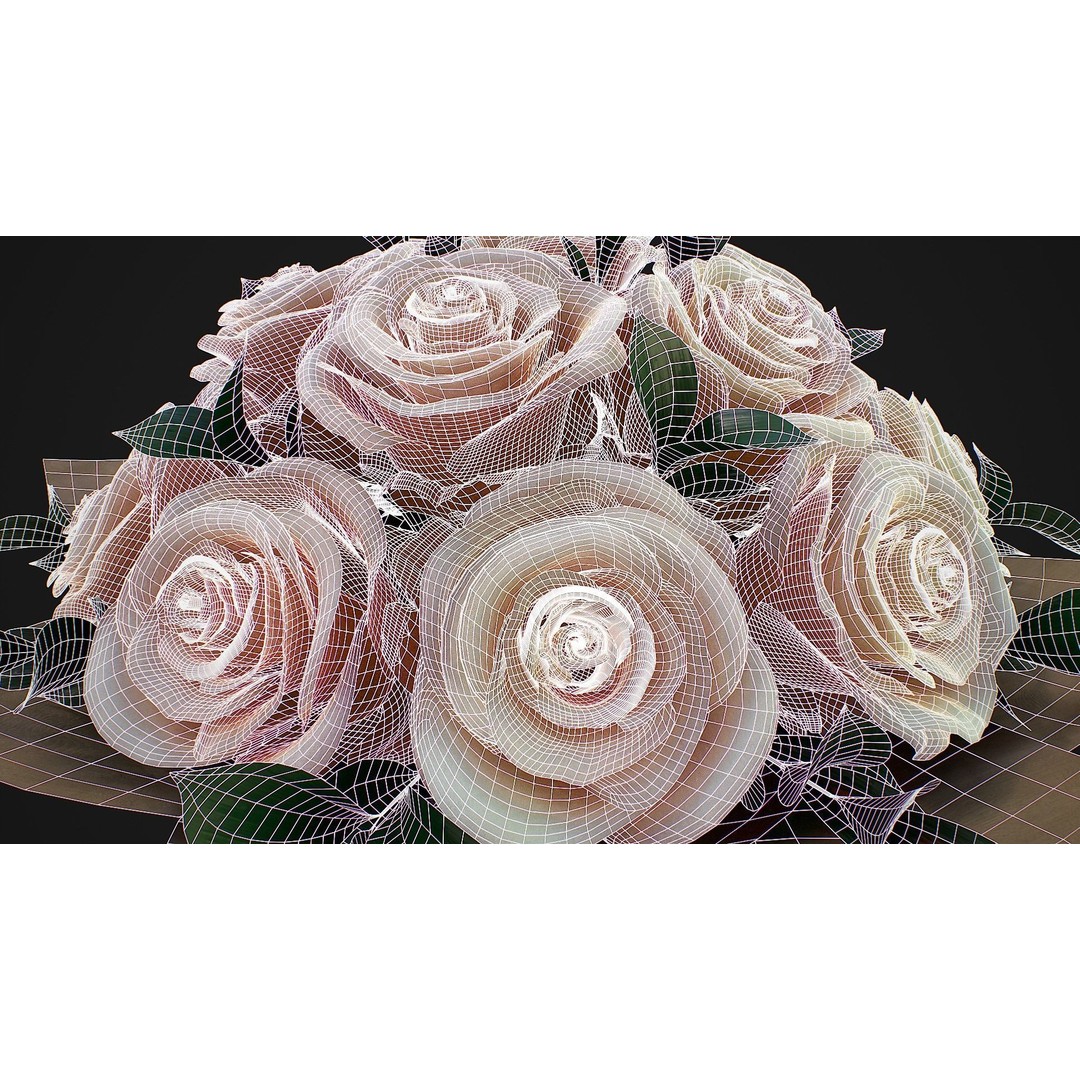 Bouquet 3D Model – High Definition PBR Floral Asset, FBX & OBJ - View 10