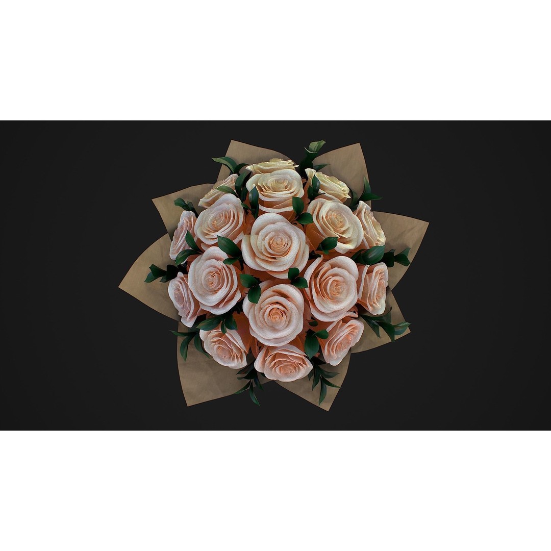Bouquet 3D Model – High Definition PBR Floral Asset, FBX & OBJ - View 5