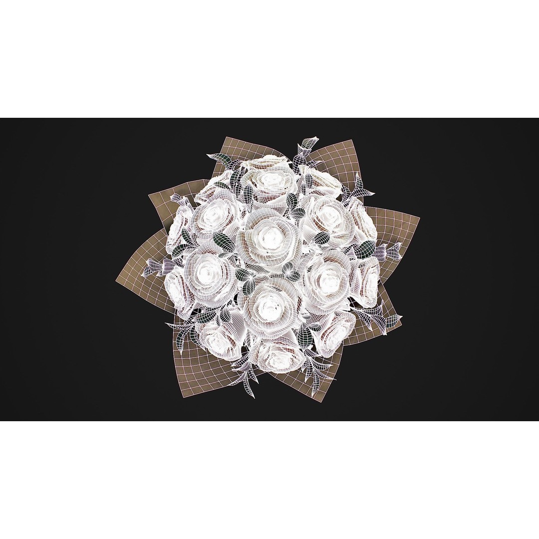 Bouquet 3D Model – High Definition PBR Floral Asset, FBX & OBJ - View 6