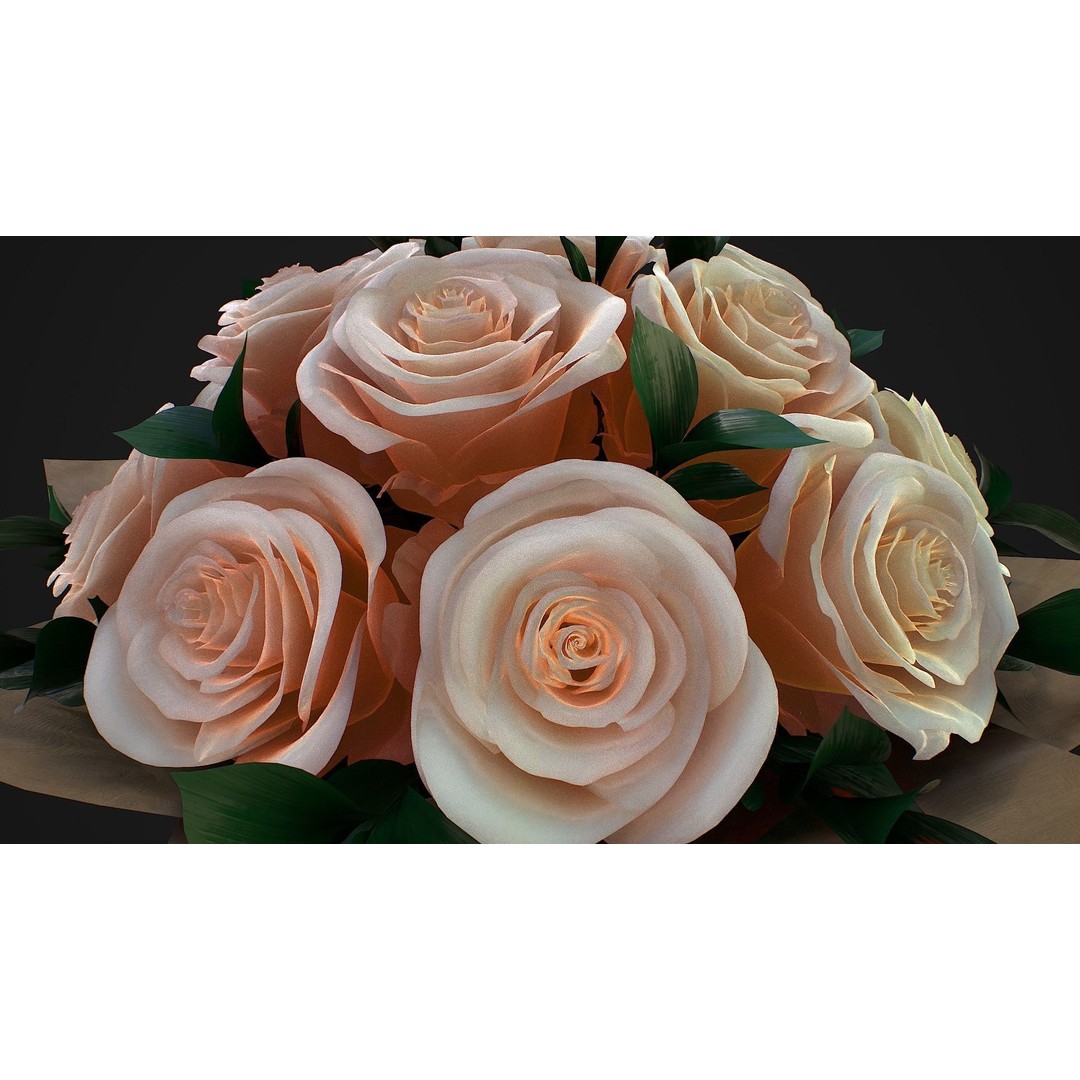 Bouquet 3D Model – High Definition PBR Floral Asset, FBX & OBJ - View 9