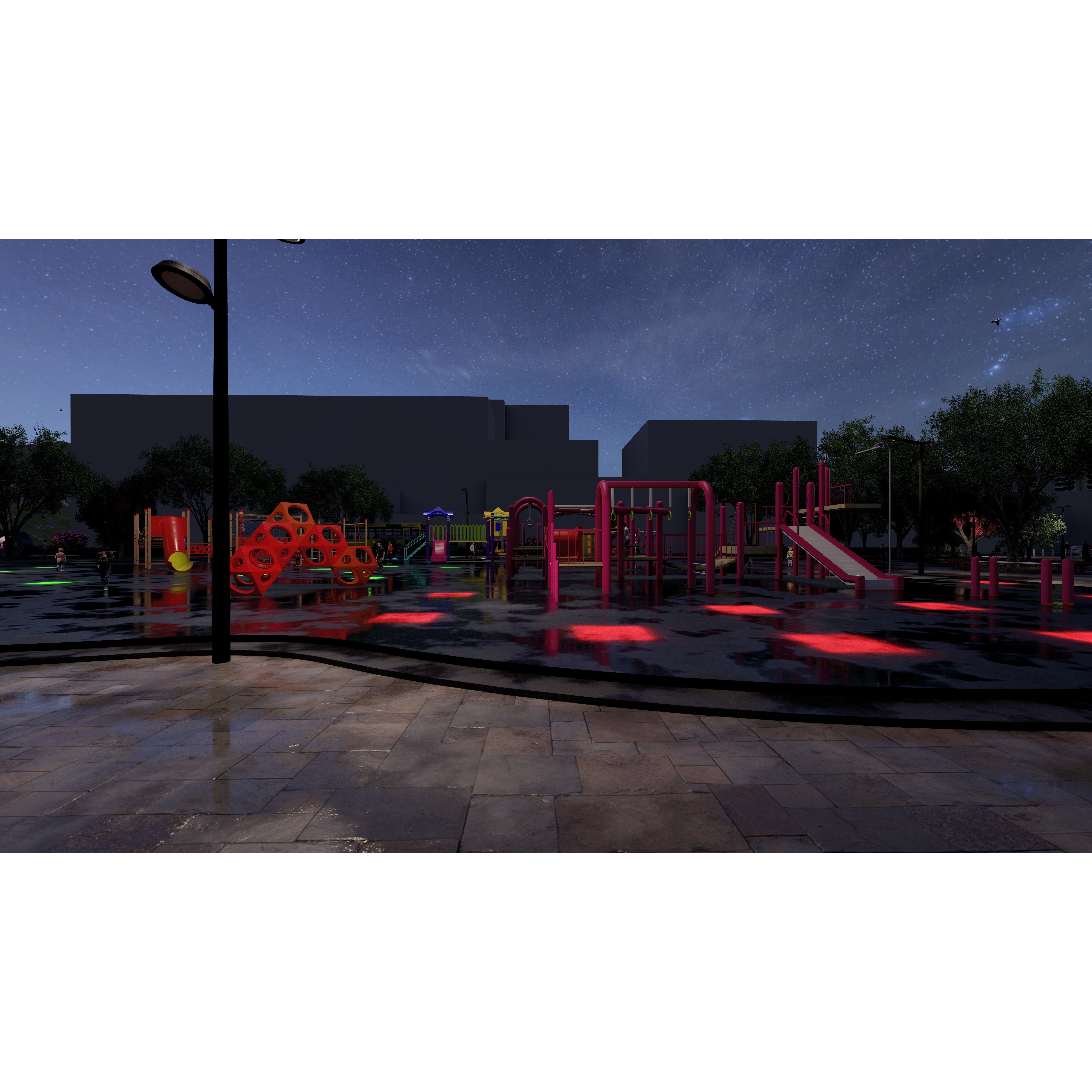 Master Park - Urban Landscape Design 3D Model - View 11