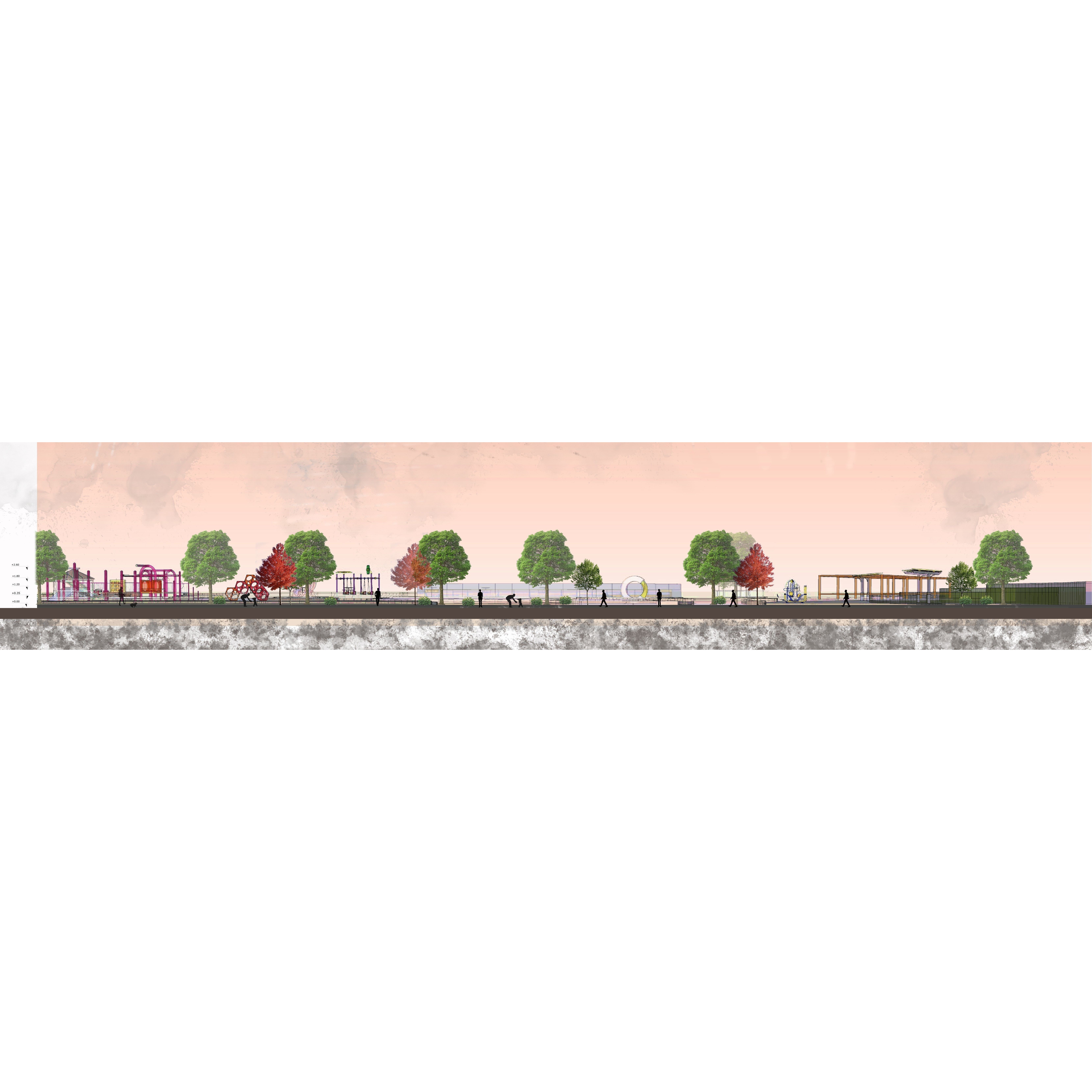 Master Park - Urban Landscape Design 3D Model - View 15