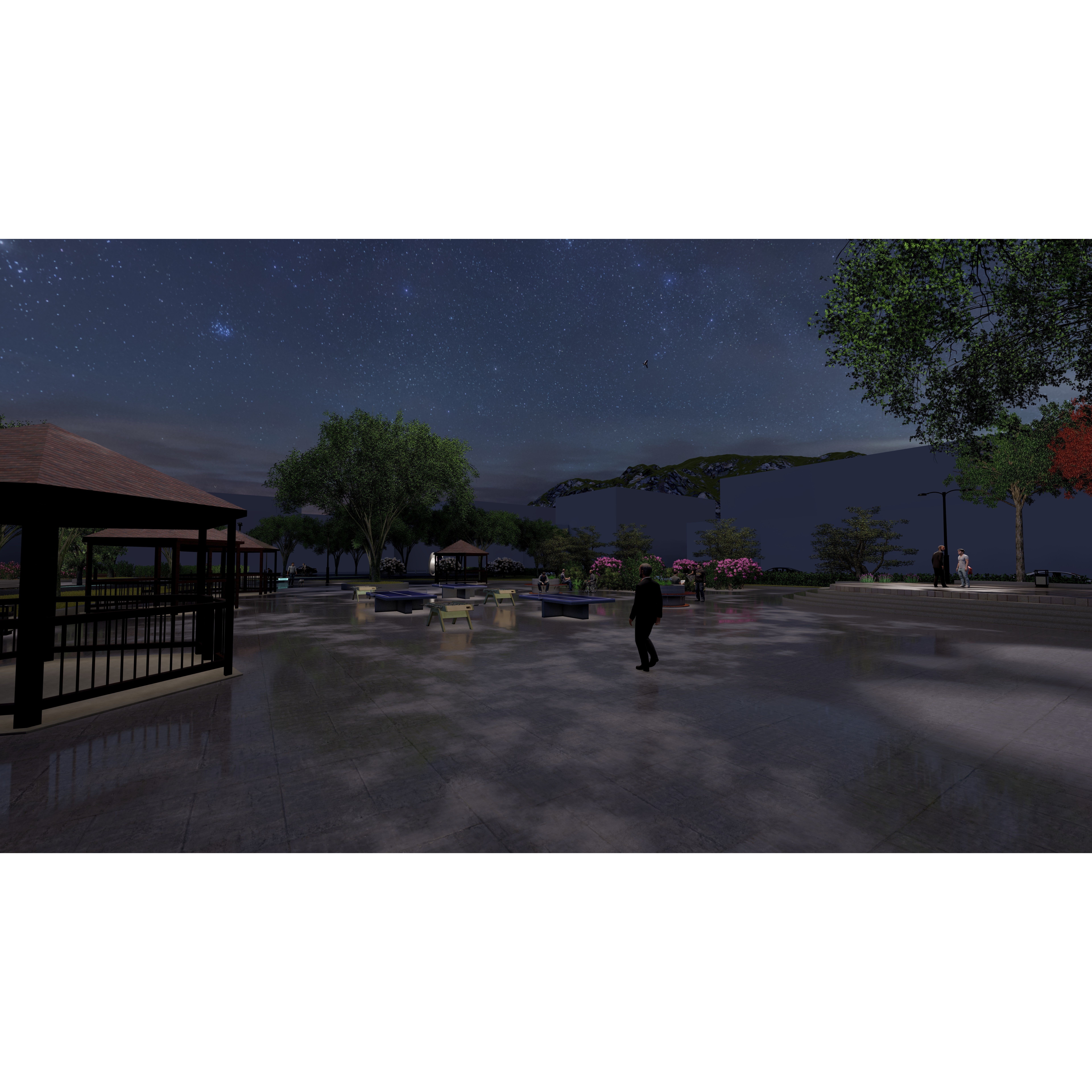 Master Park - Urban Landscape Design 3D Model - View 22