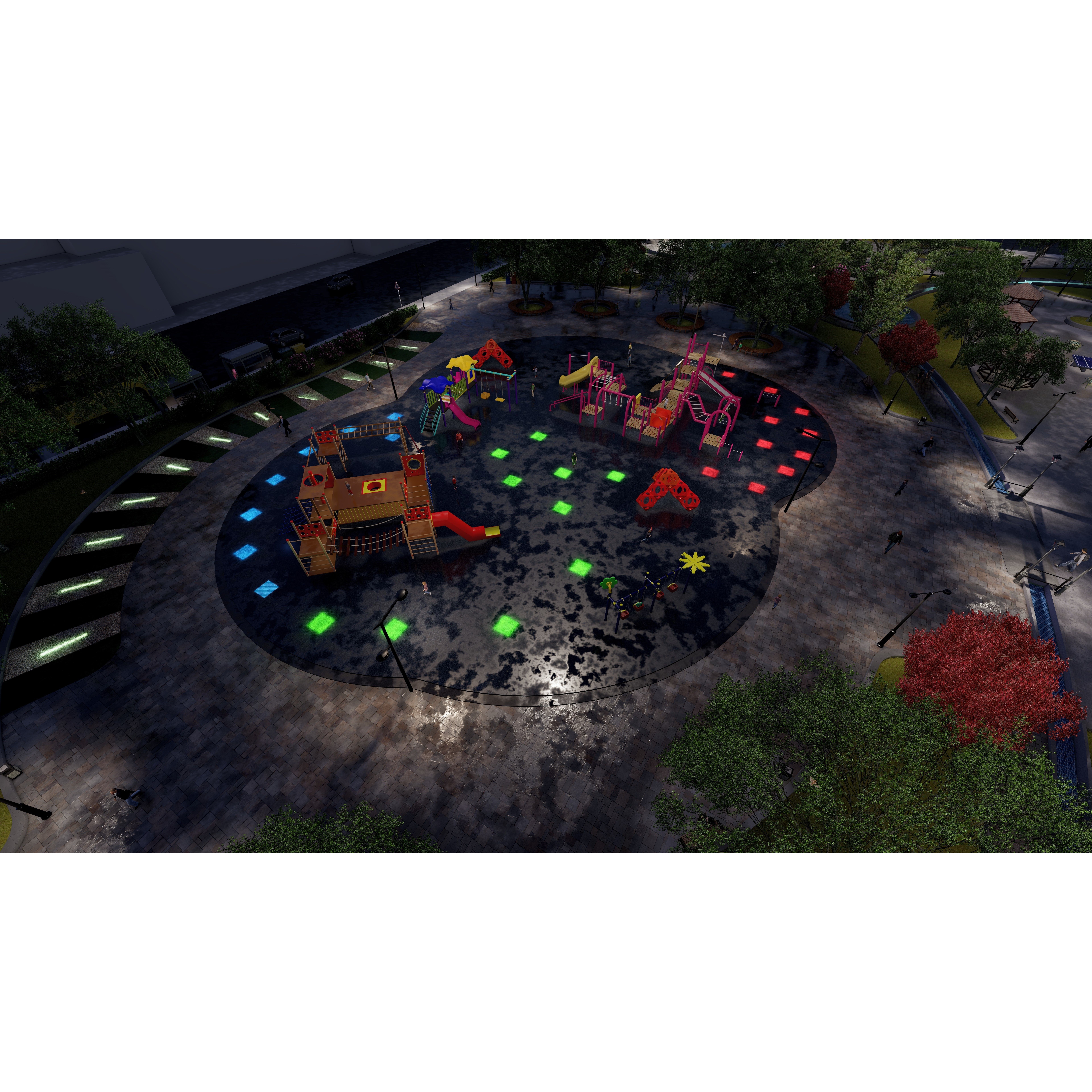 Master Park - Urban Landscape Design 3D Model - View 23