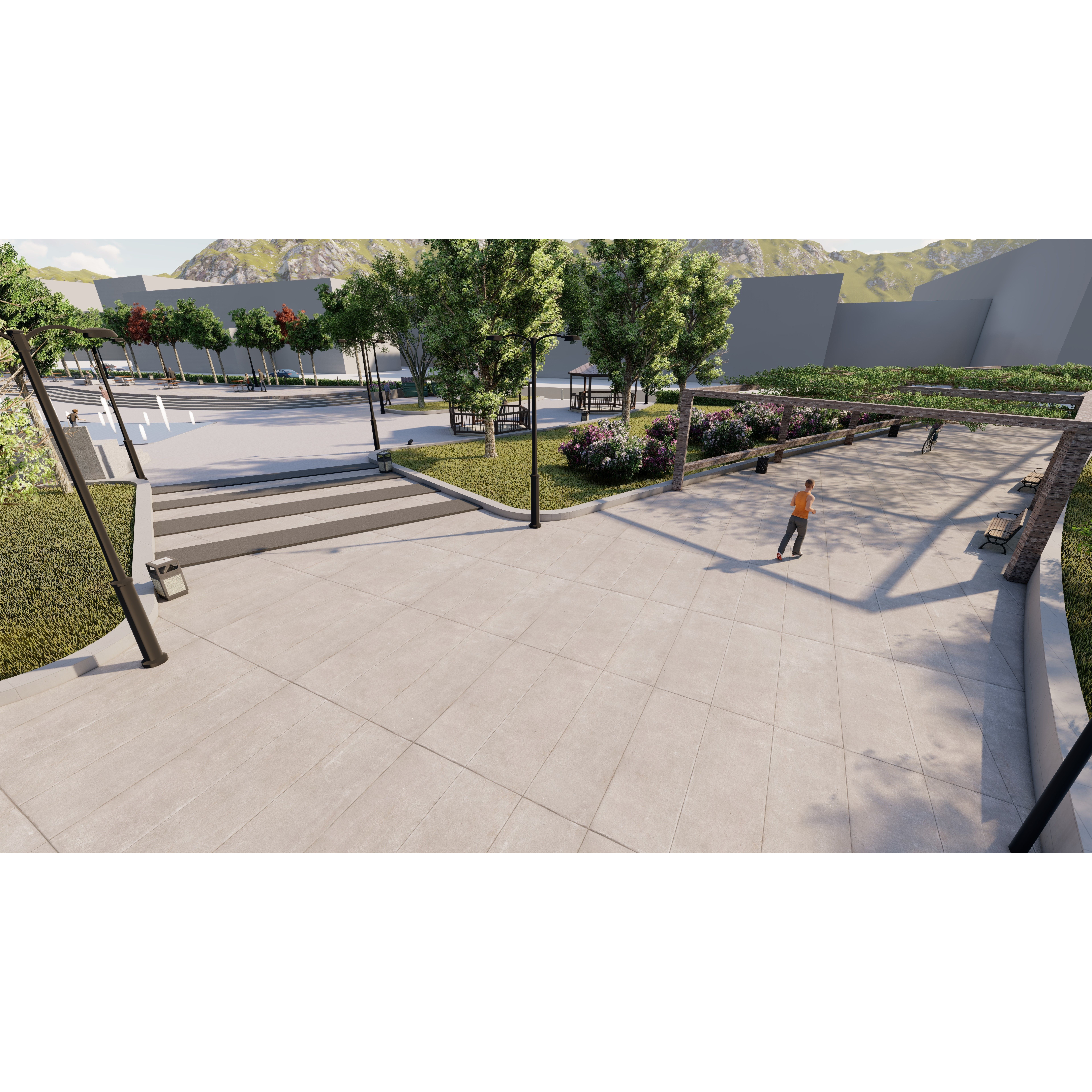 Master Park - Urban Landscape Design 3D Model - View 25