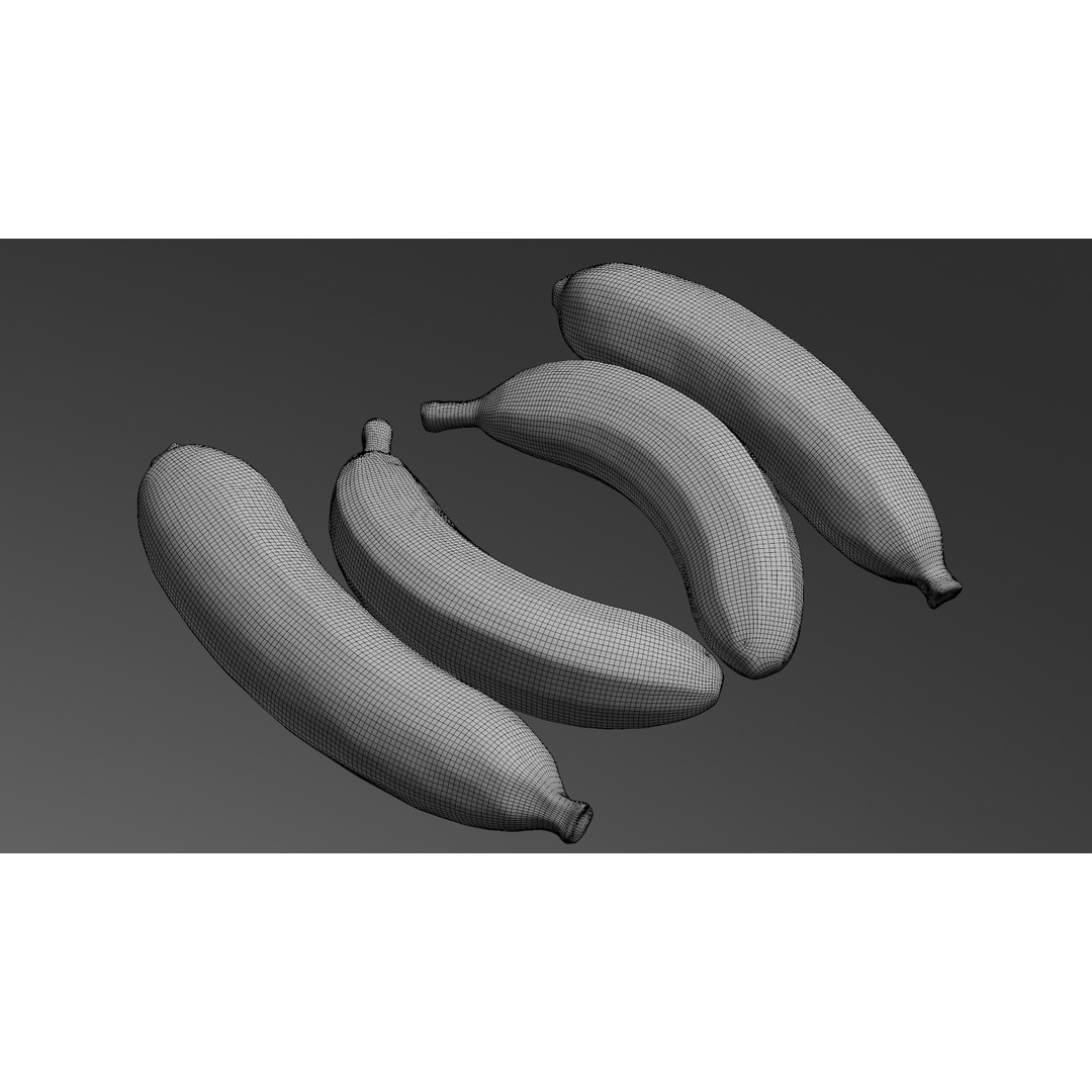 Ripe Banana 3D Model – Realistic Tropical Fruit, PBR Textures, FBX - View 14