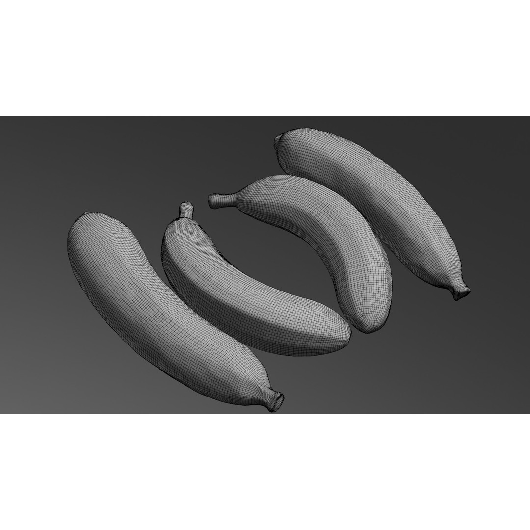 Ripe Banana 3D Model – Realistic Tropical Fruit, PBR Textures, FBX - View 15