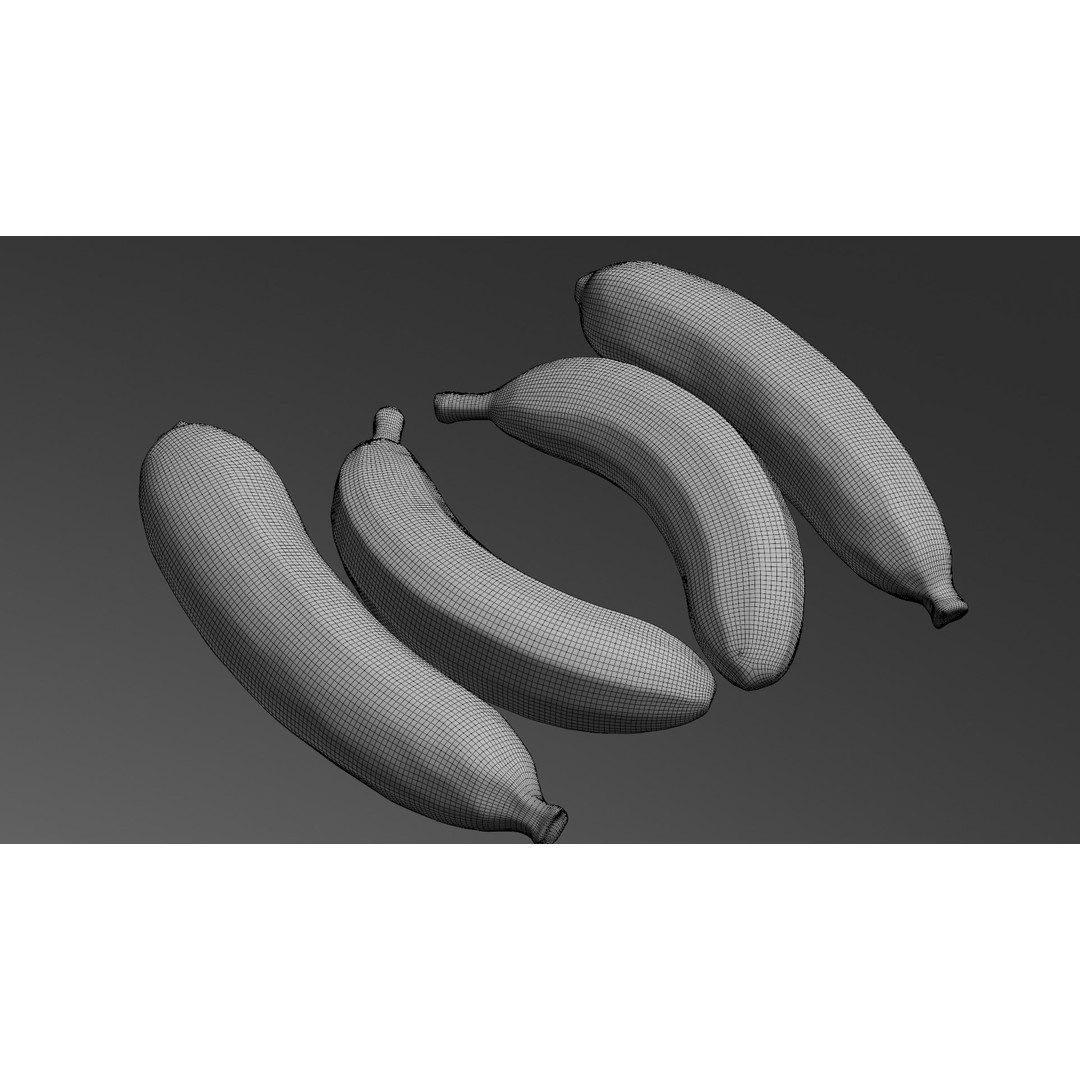 Ripe Banana 3D Model – Realistic Tropical Fruit, PBR Textures, FBX - View 16