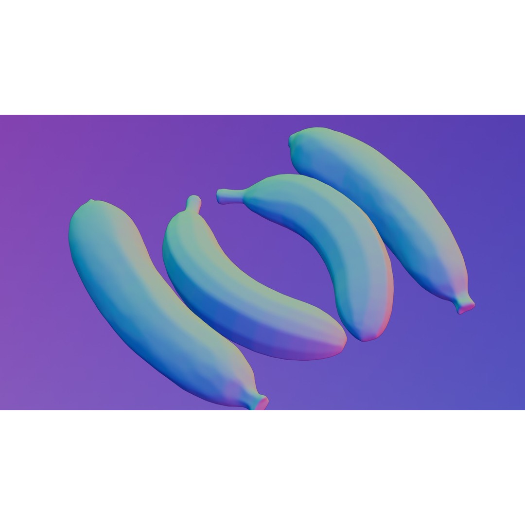 Ripe Banana 3D Model – Realistic Tropical Fruit, PBR Textures, FBX - View 18