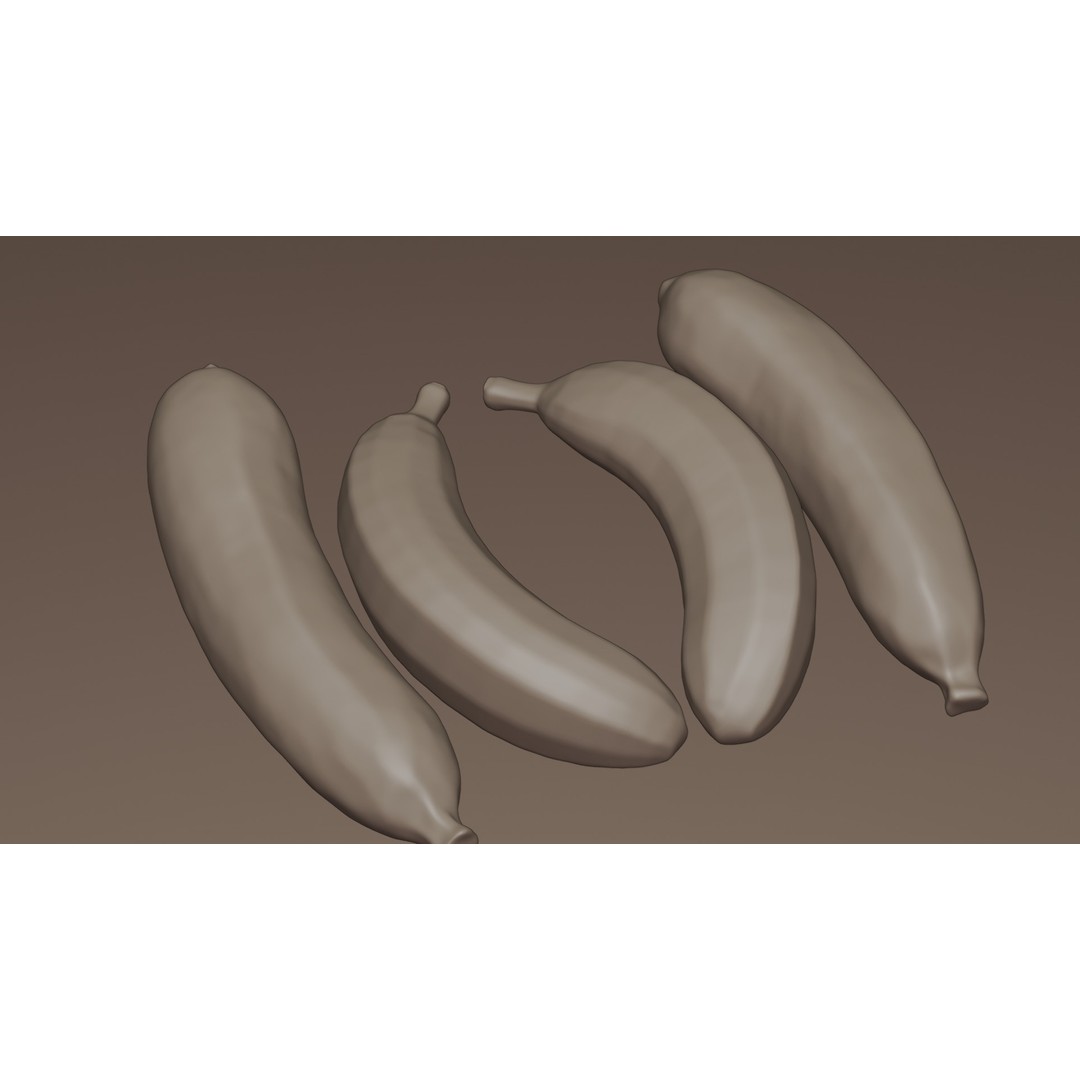 Ripe Banana 3D Model – Realistic Tropical Fruit, PBR Textures, FBX - View 23