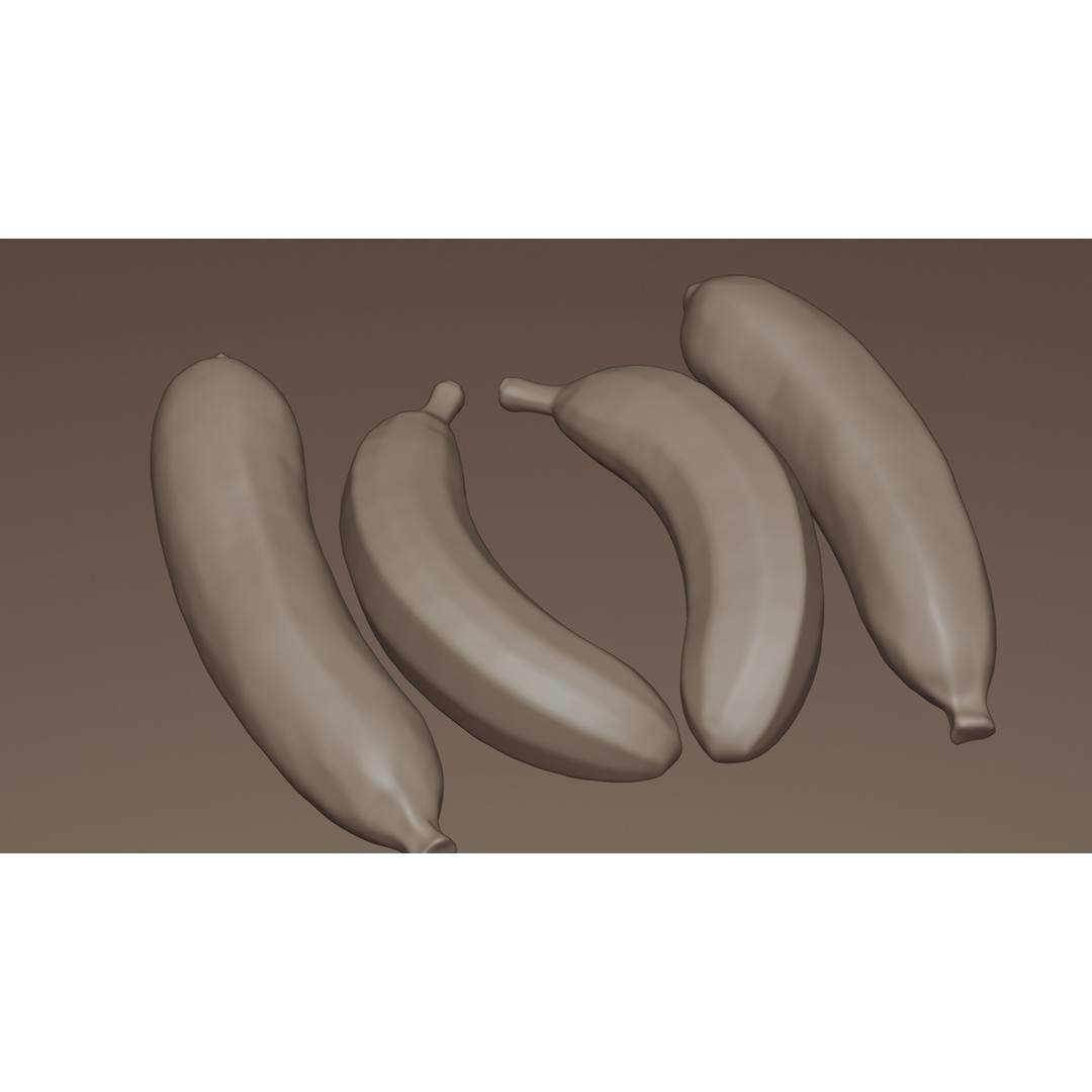 Ripe Banana 3D Model – Realistic Tropical Fruit, PBR Textures, FBX - View 24
