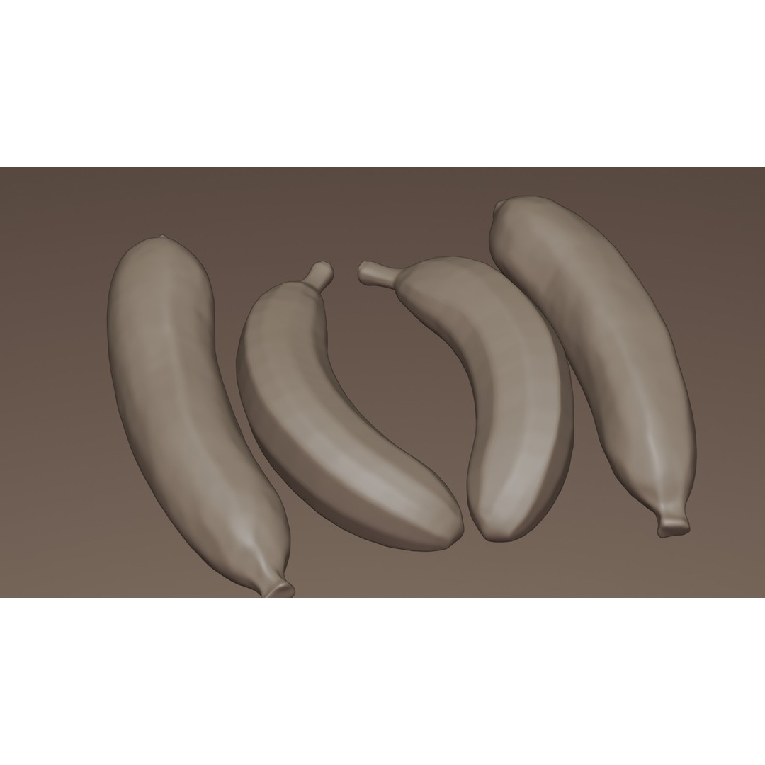 Ripe Banana 3D Model – Realistic Tropical Fruit, PBR Textures, FBX - View 25