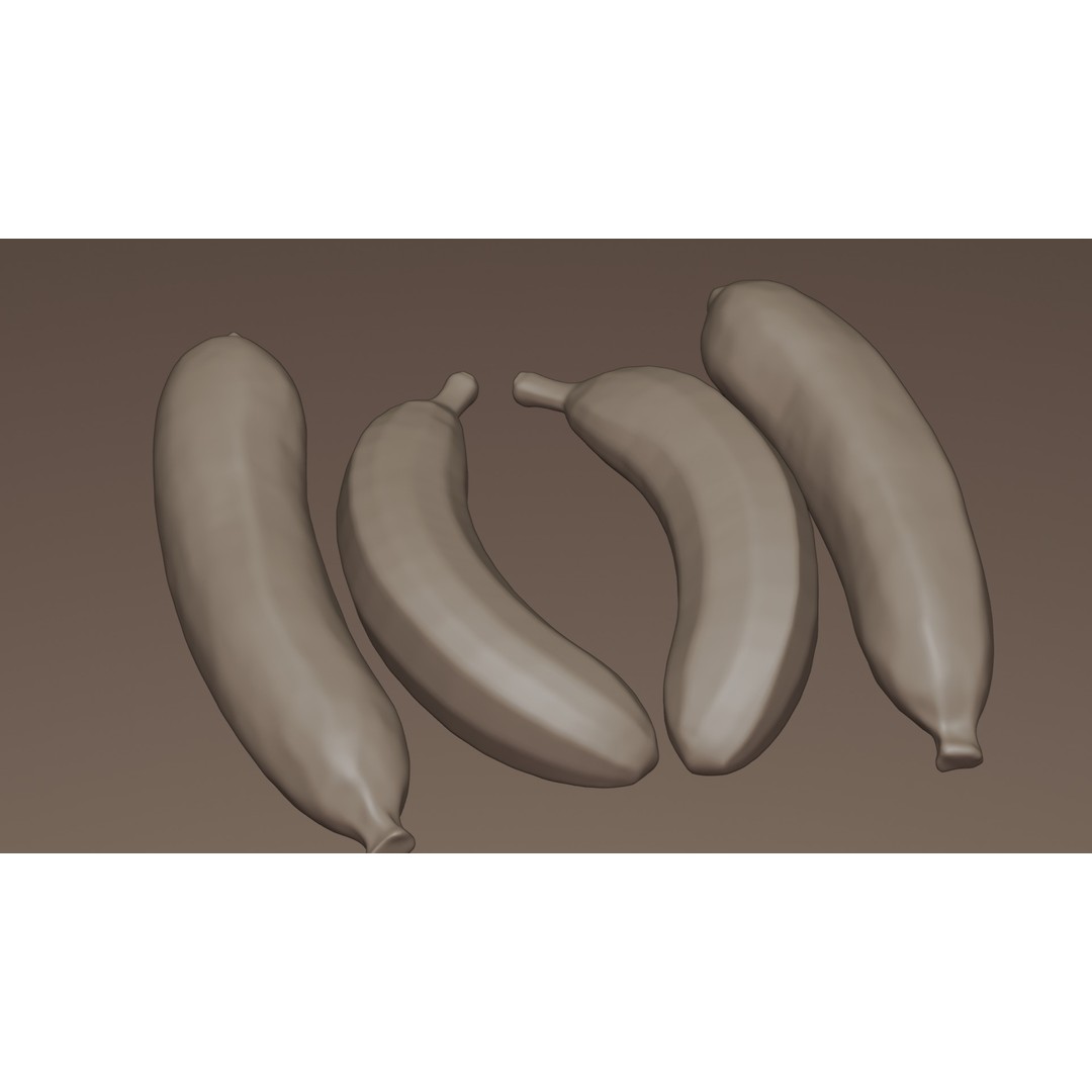 Ripe Banana 3D Model – Realistic Tropical Fruit, PBR Textures, FBX - View 26