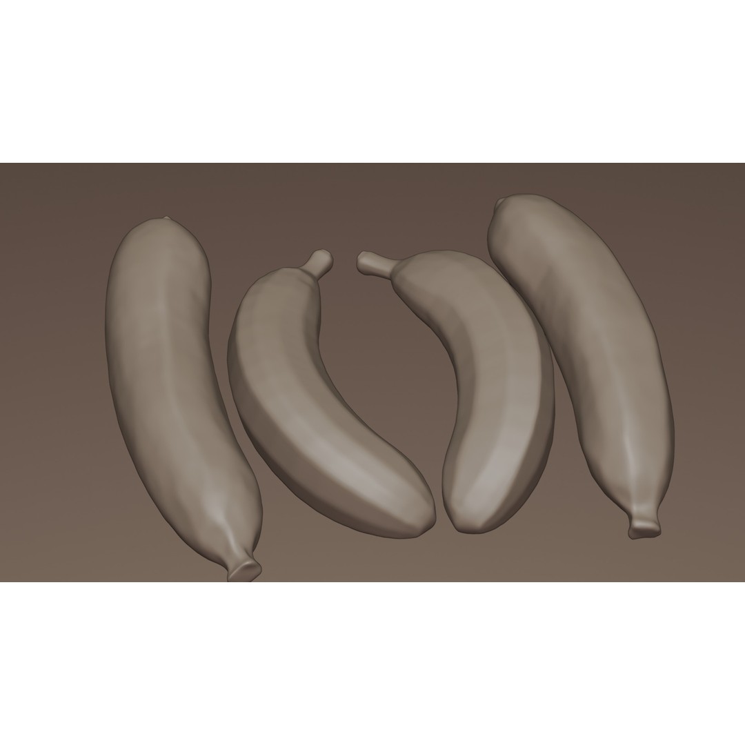 Ripe Banana 3D Model – Realistic Tropical Fruit, PBR Textures, FBX - View 27
