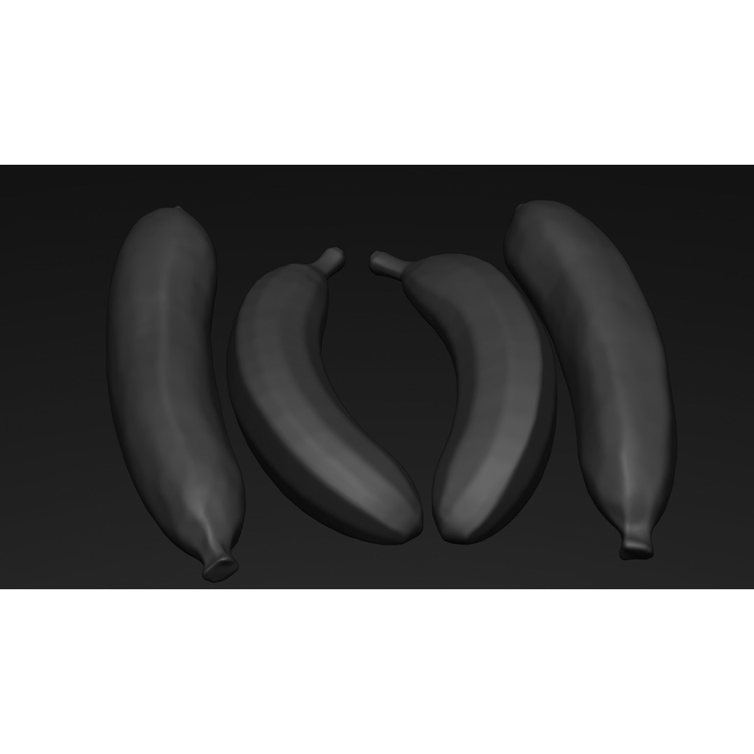 Ripe Banana 3D Model – Realistic Tropical Fruit, PBR Textures, FBX - View 28