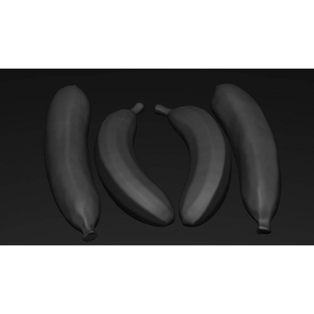 Ripe Banana 3D Model – Realistic Tropical Fruit, PBR Textures, FBX - View 29