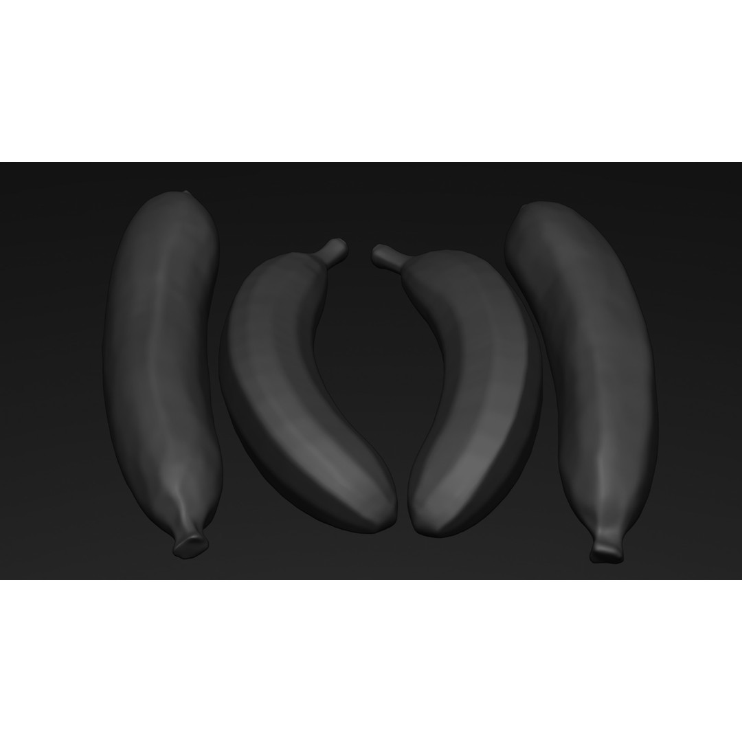 Ripe Banana 3D Model – Realistic Tropical Fruit, PBR Textures, FBX - View 30