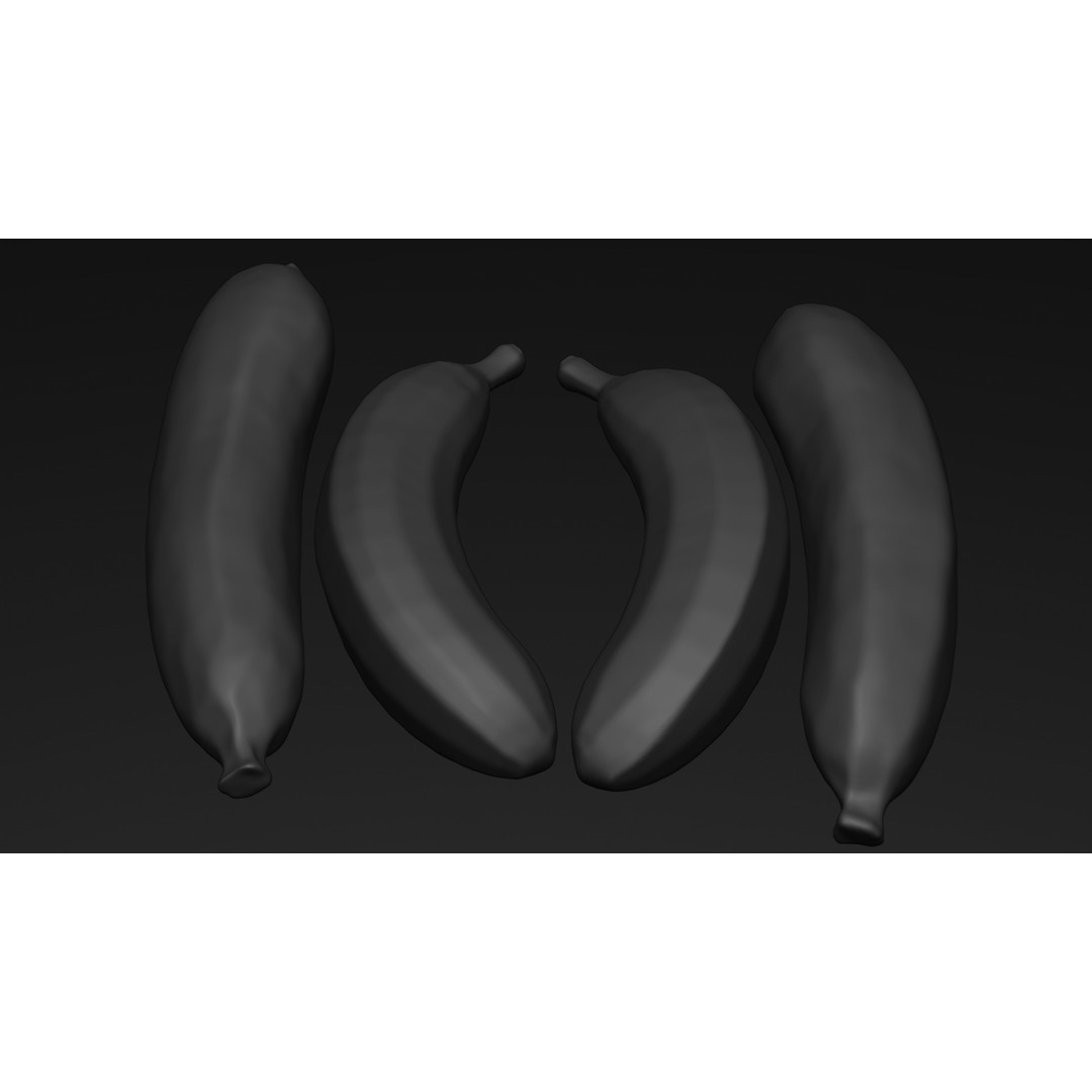 Ripe Banana 3D Model – Realistic Tropical Fruit, PBR Textures, FBX - View 31