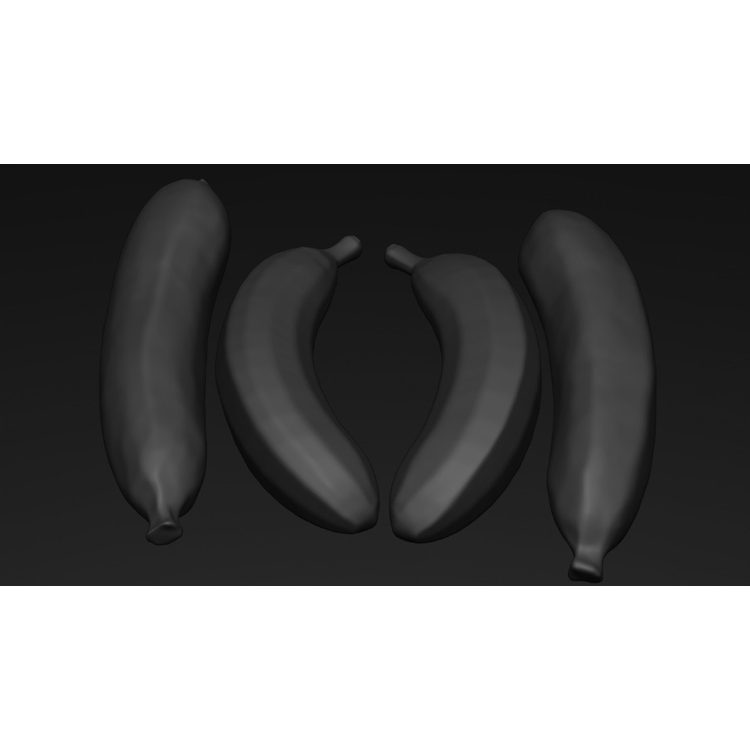 Ripe Banana 3D Model – Realistic Tropical Fruit, PBR Textures, FBX - View 32