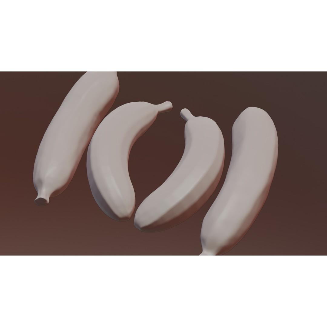 Ripe Banana 3D Model – Realistic Tropical Fruit, PBR Textures, FBX - View 38