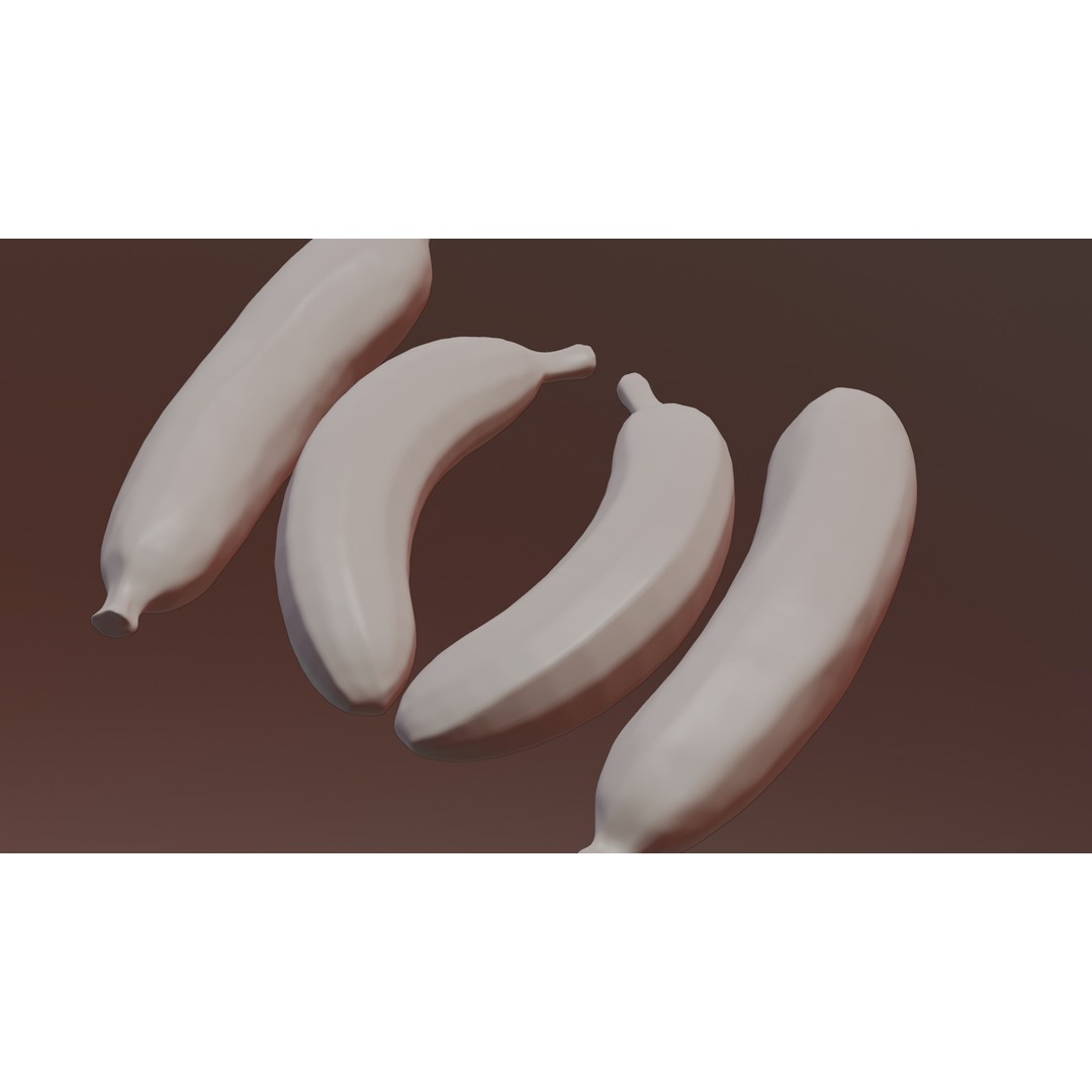 Ripe Banana 3D Model – Realistic Tropical Fruit, PBR Textures, FBX - View 41
