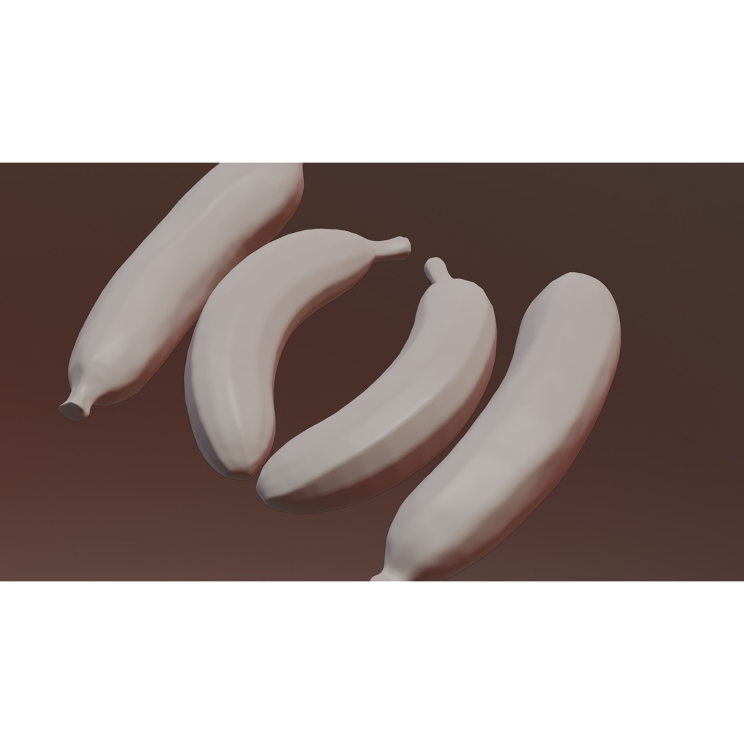 Ripe Banana 3D Model – Realistic Tropical Fruit, PBR Textures, FBX - View 42