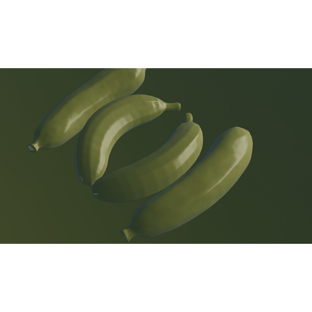 Ripe Banana 3D Model – Realistic Tropical Fruit, PBR Textures, FBX - View 48