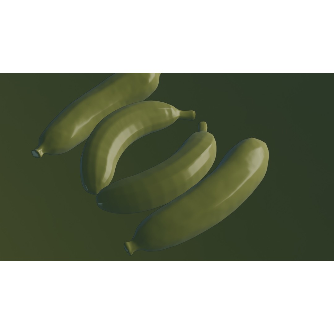 Ripe Banana 3D Model – Realistic Tropical Fruit, PBR Textures, FBX - View 49