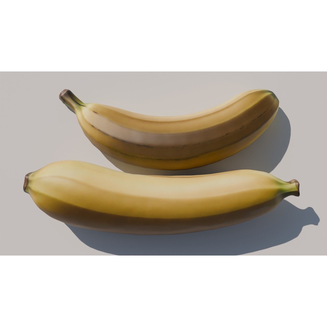 Ripe Banana 3D Model – Realistic Tropical Fruit, PBR Textures, FBX - View 5