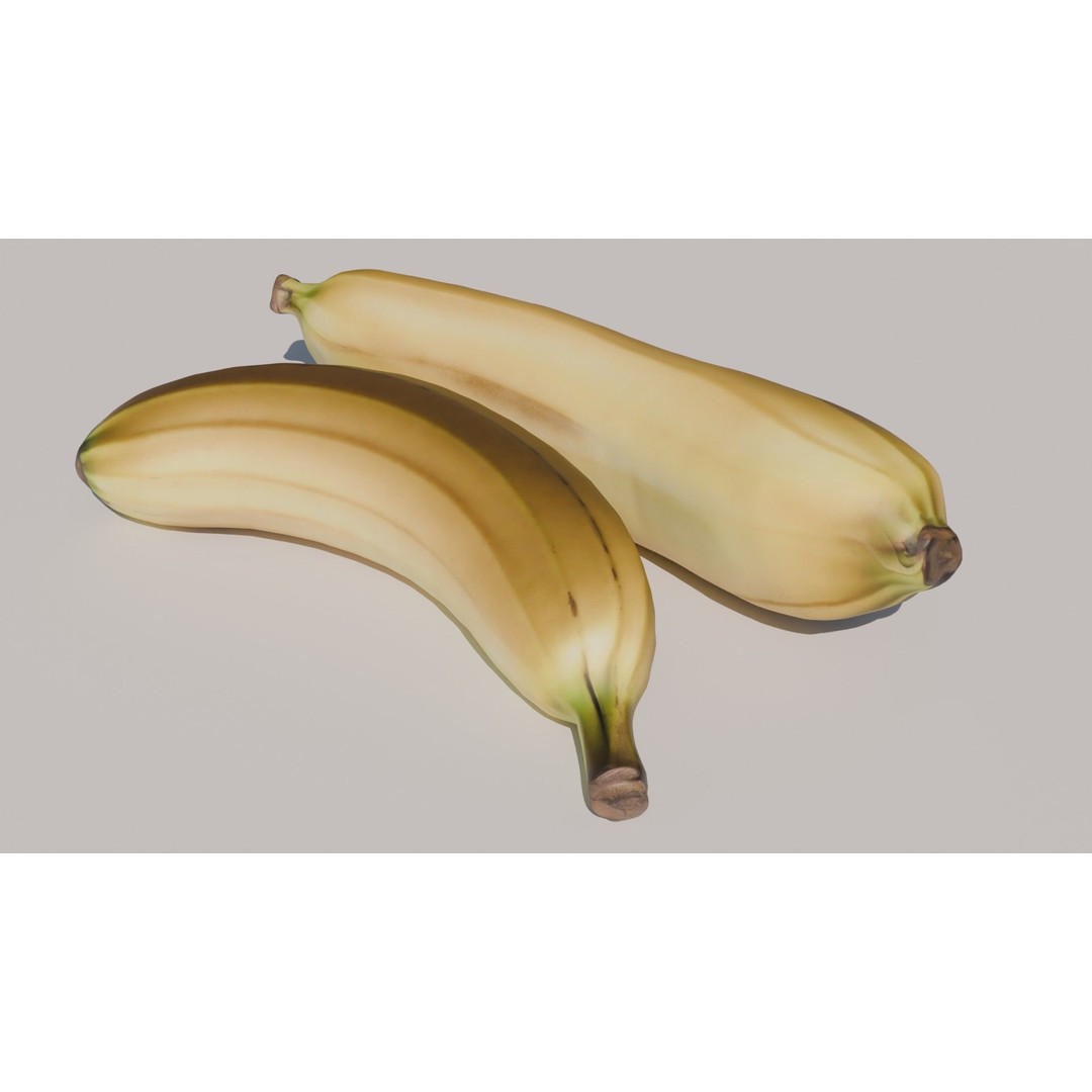 Ripe Banana 3D Model – Realistic Tropical Fruit, PBR Textures, FBX - View 7