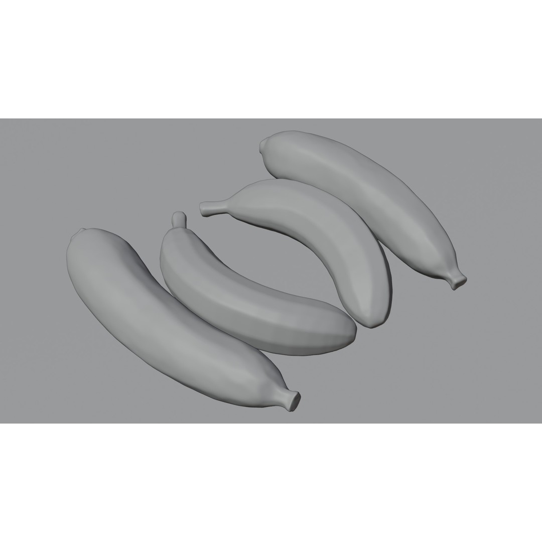 Ripe Banana 3D Model – Realistic Tropical Fruit, PBR Textures, FBX - View 8