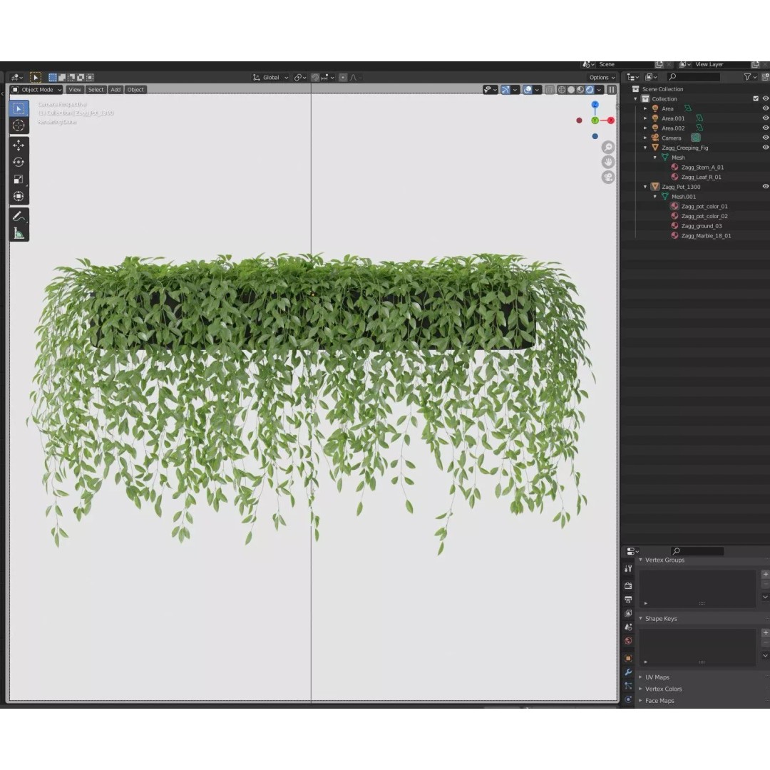 Plant 1300 3D Model – High-Quality PBR Asset for Archviz - View 8