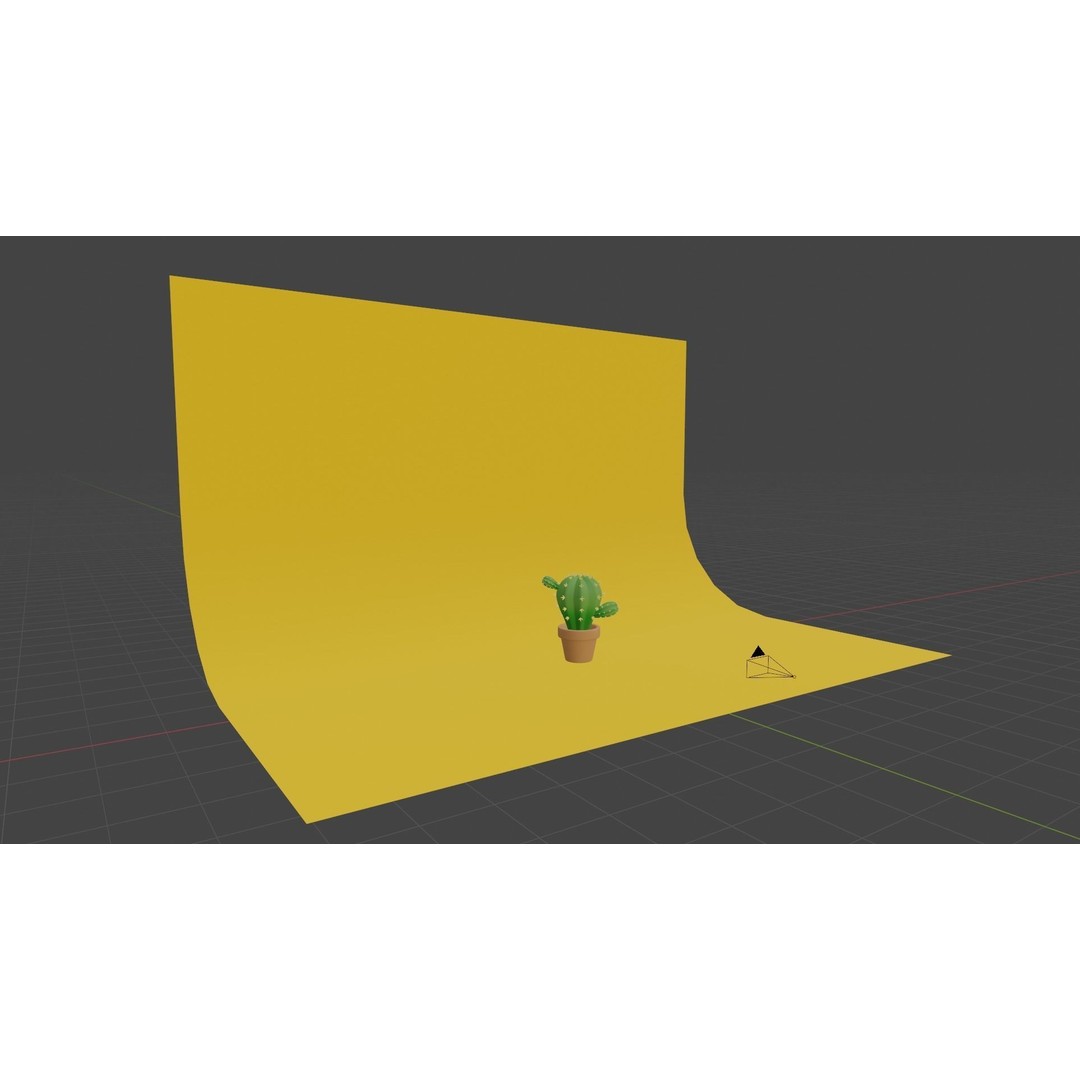 Stylized Potted Cactus 3D Model – Low Poly Game Asset, Blender & FBX