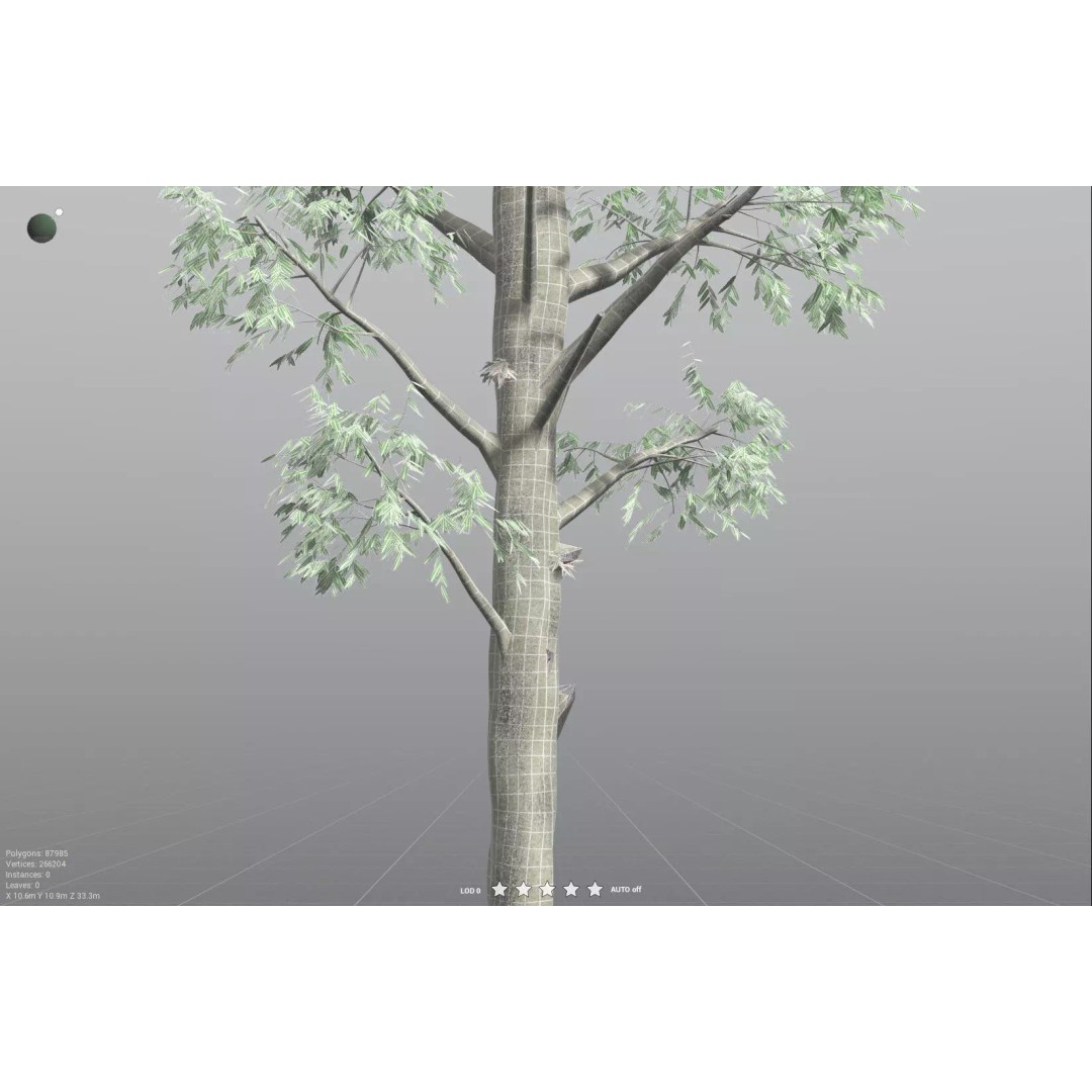 Cordaites Ludlowi 3D Model – High Poly Extinct Plant Asset, FBX