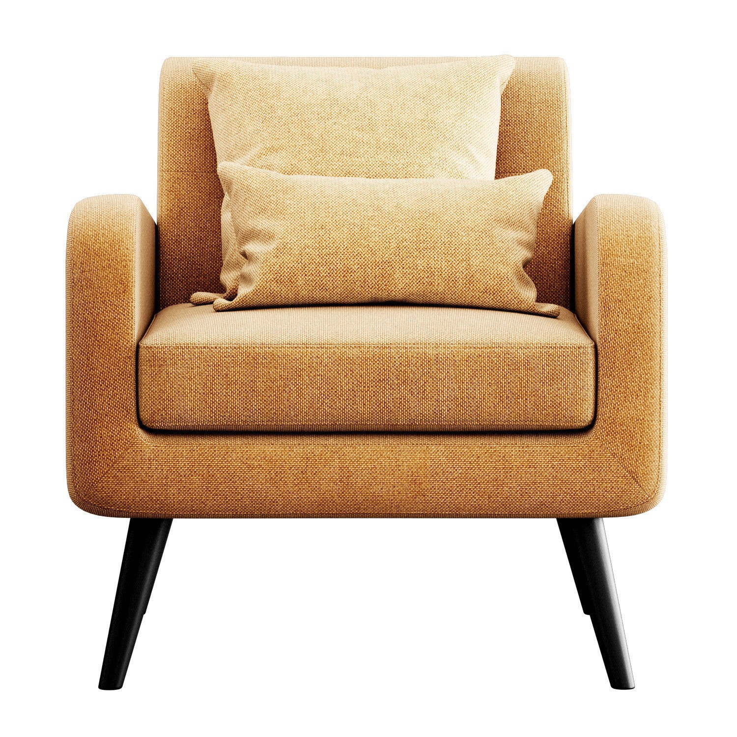 Almeda Upholstered Armchair - Game-Ready 3D Model - View 12