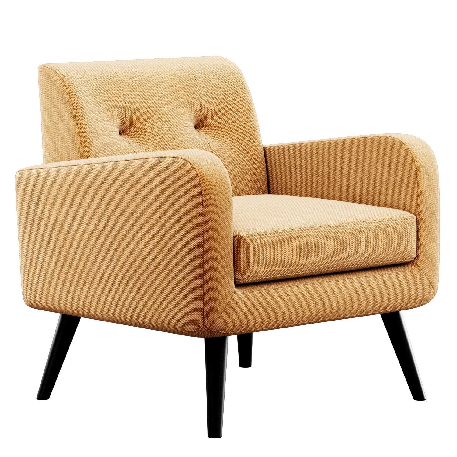 Almeda Upholstered Armchair - Game-Ready 3D Model - View 7